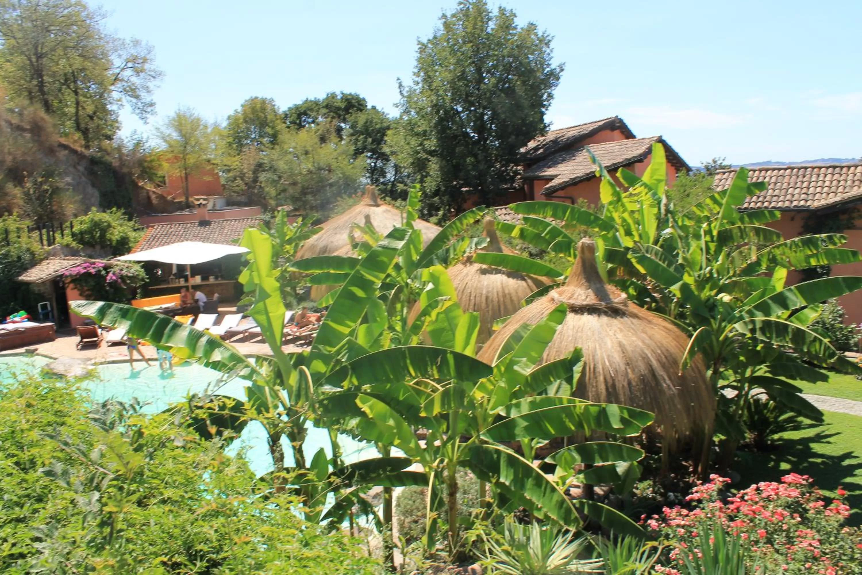 Pool View in Antica Pietrara B&B
