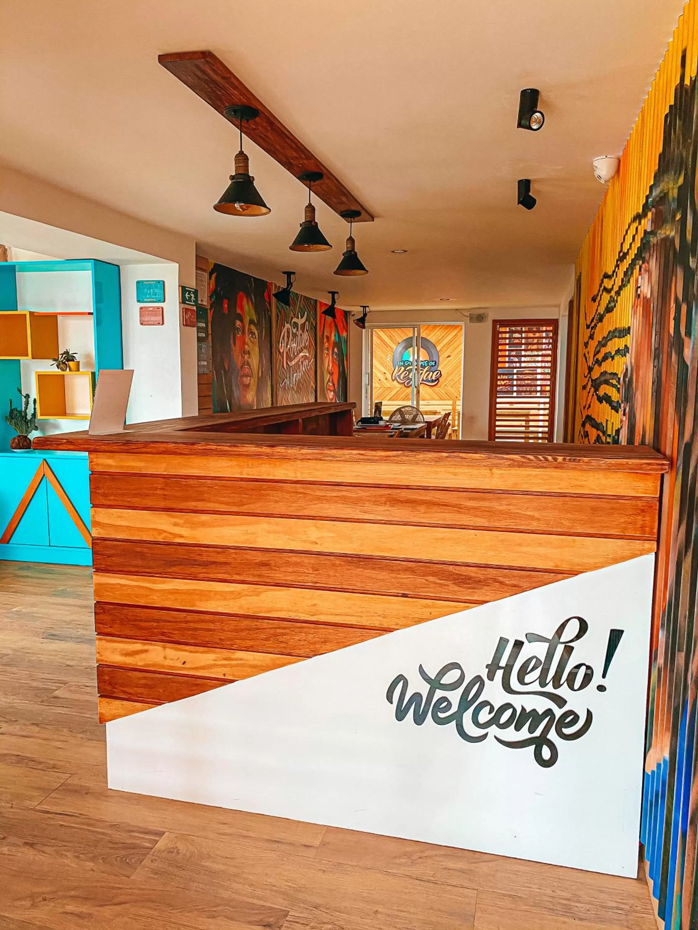 Lobby or reception in In Di House of Reggae Boutique