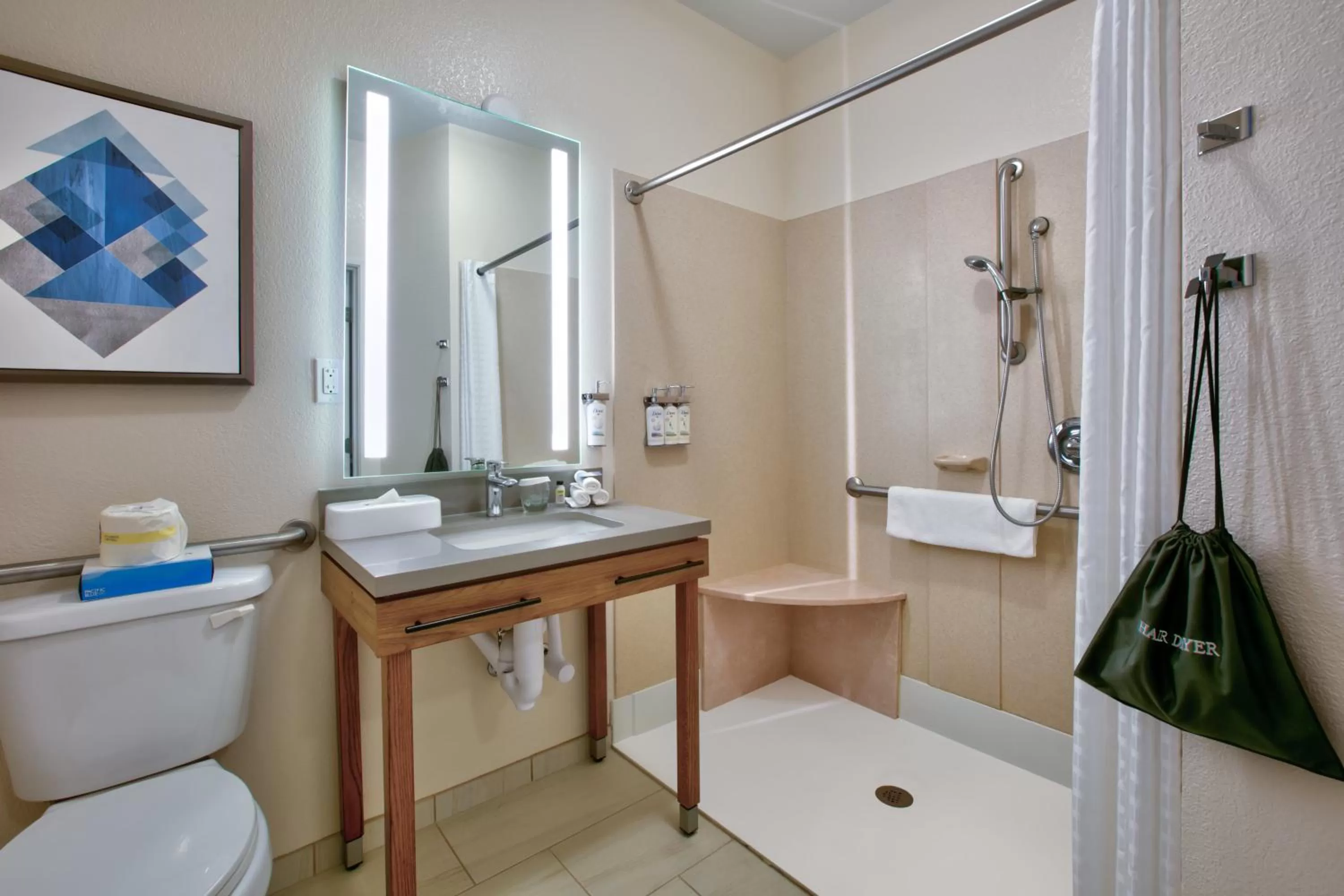 Queen Studio Suite - Mobility Acces Roll in Shower/Non-Smoking in Candlewood Suites Idaho Falls, an IHG Hotel