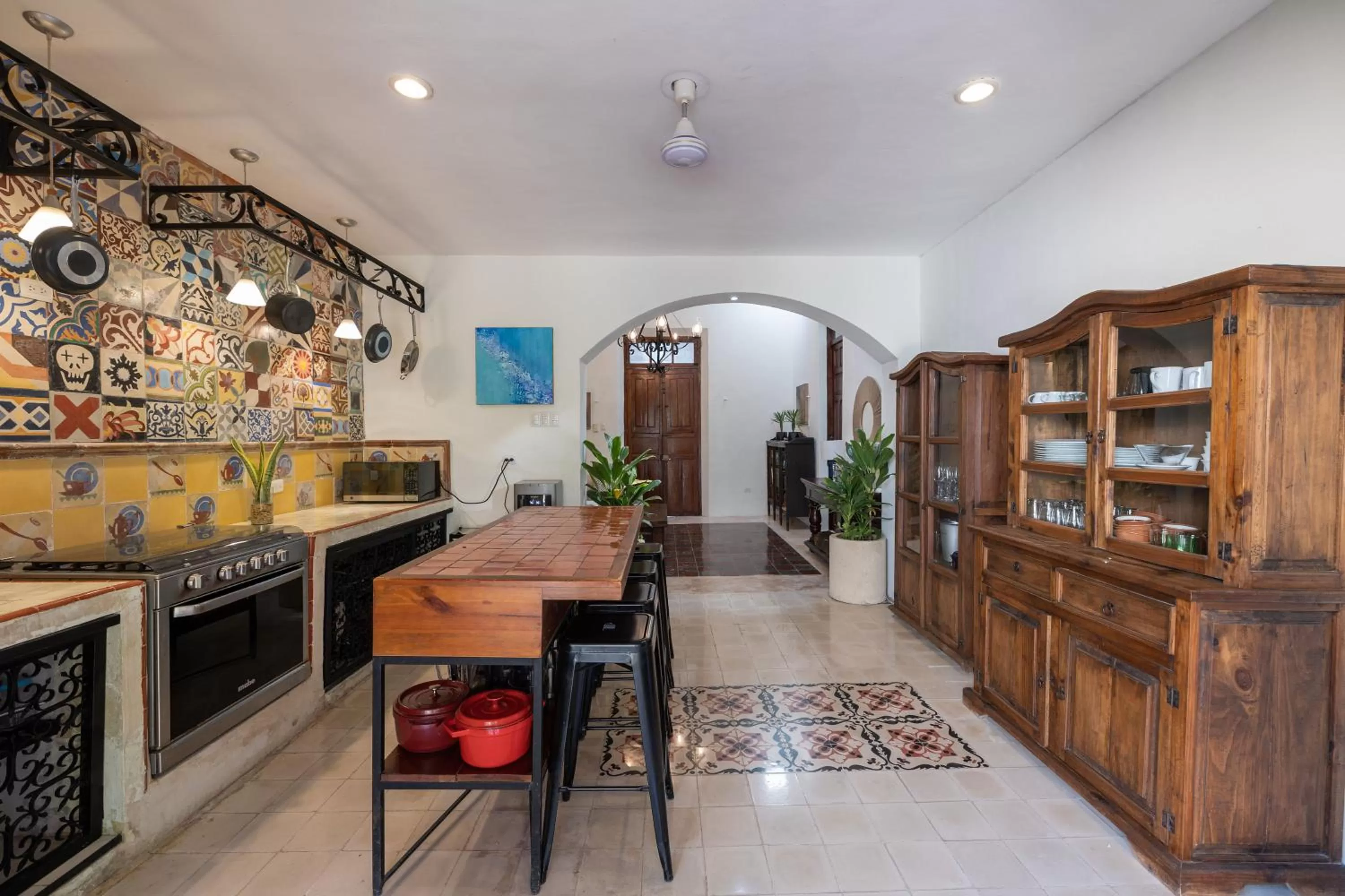 Kitchen or kitchenette, Restaurant/Places to Eat in Casa Dos Lirios Hotel Boutique