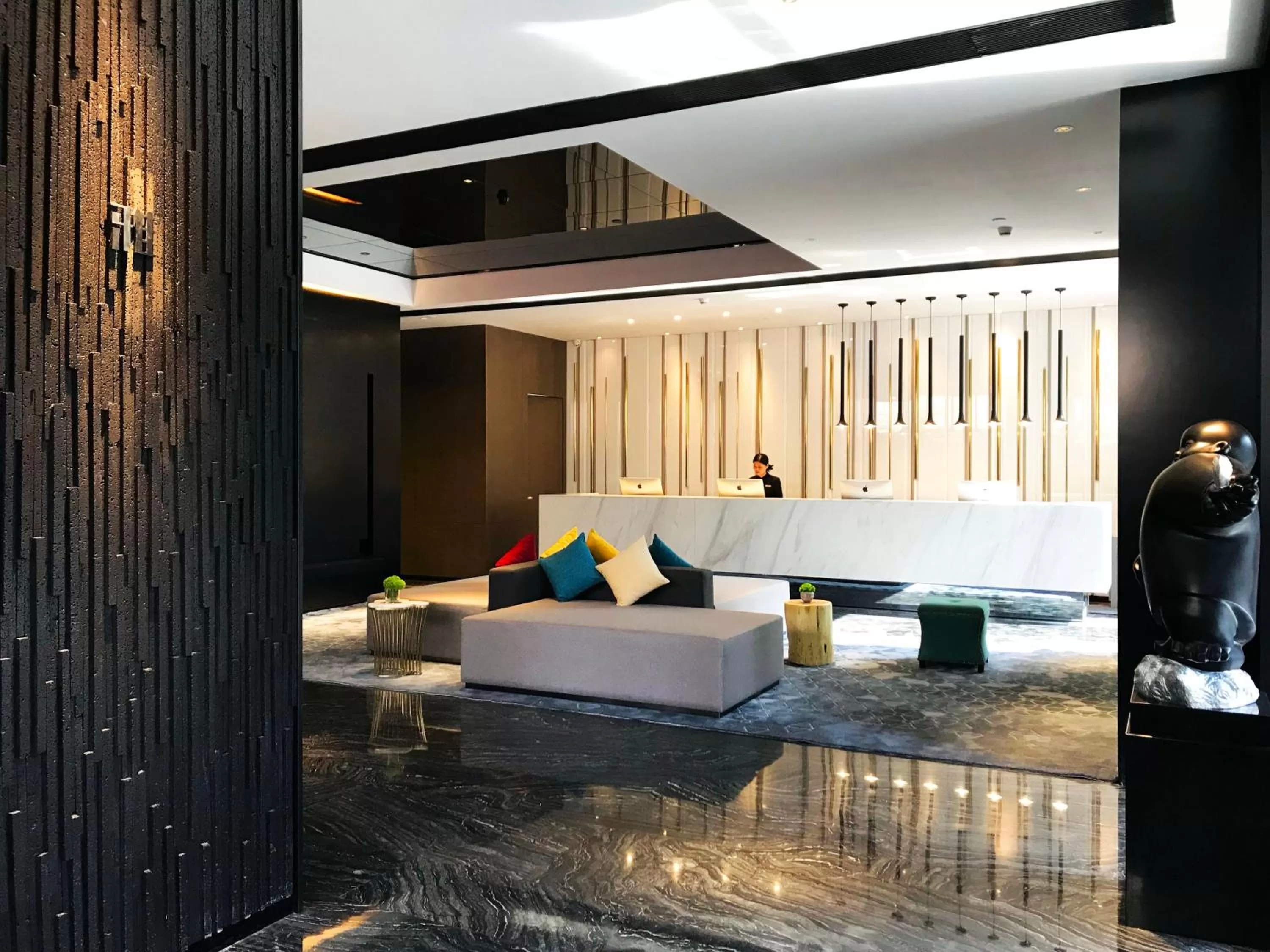 Lobby or reception in Paco Hotel Dongpu Guanghzou -Free Shuttle Bus for Canton Fair