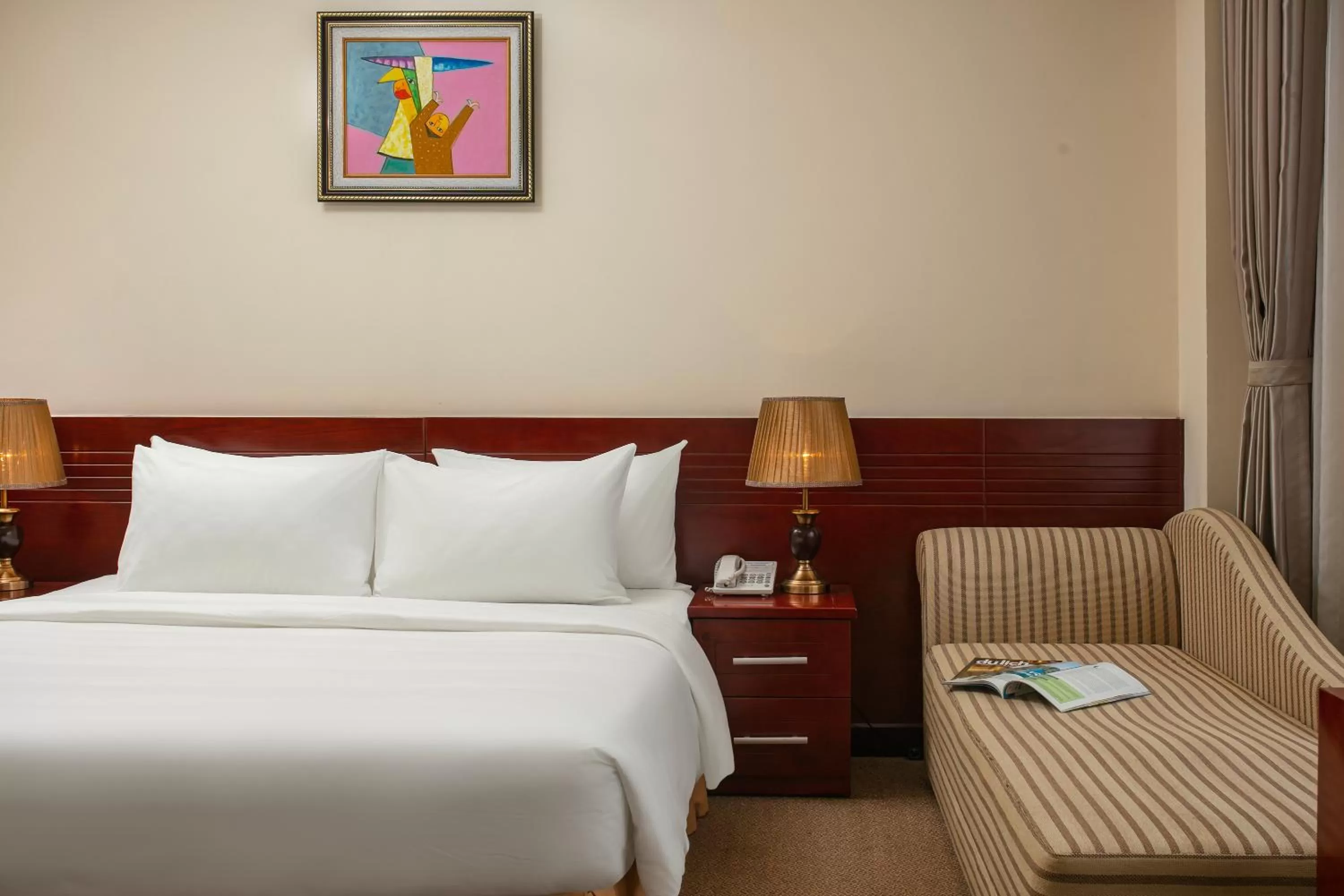 Bed in Hoa Dao Hotel