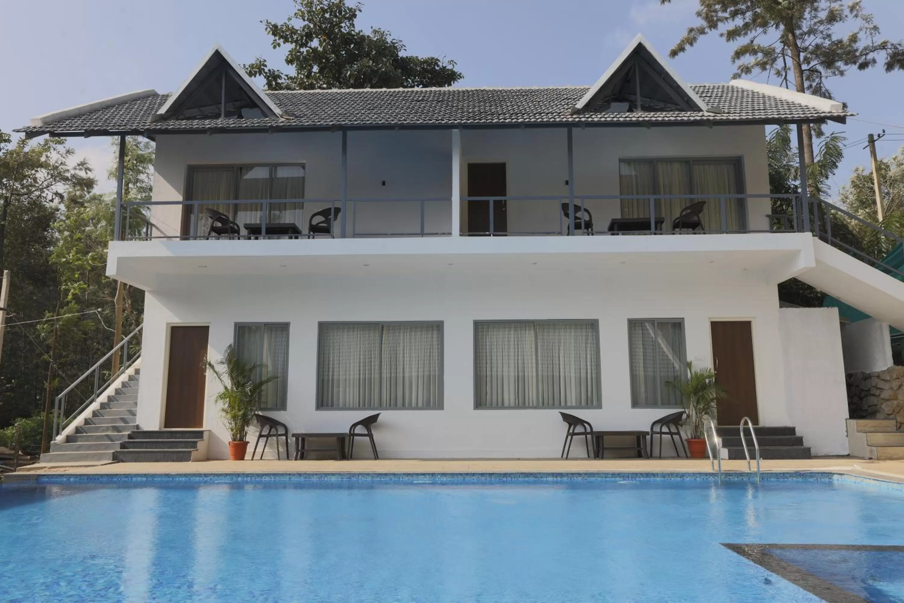 Pool view in The Spectrum Resort - Chikmagalur