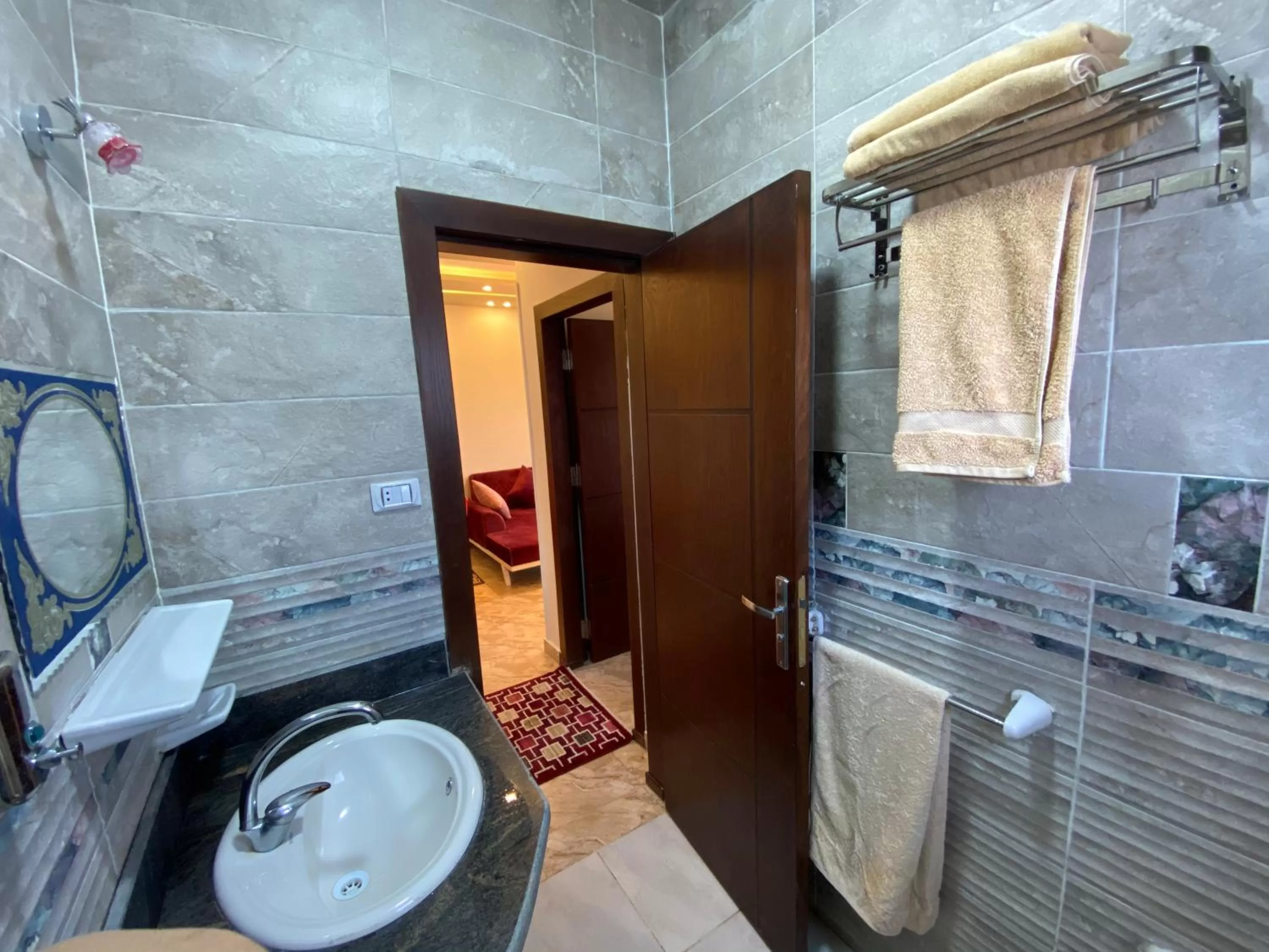 Shower, Bathroom in Charbel apartments