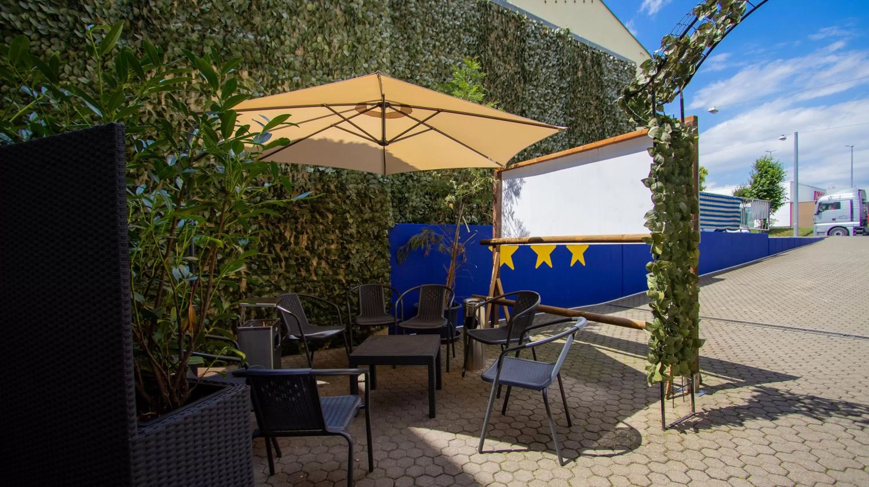 Seating area in LeoMar Hotel