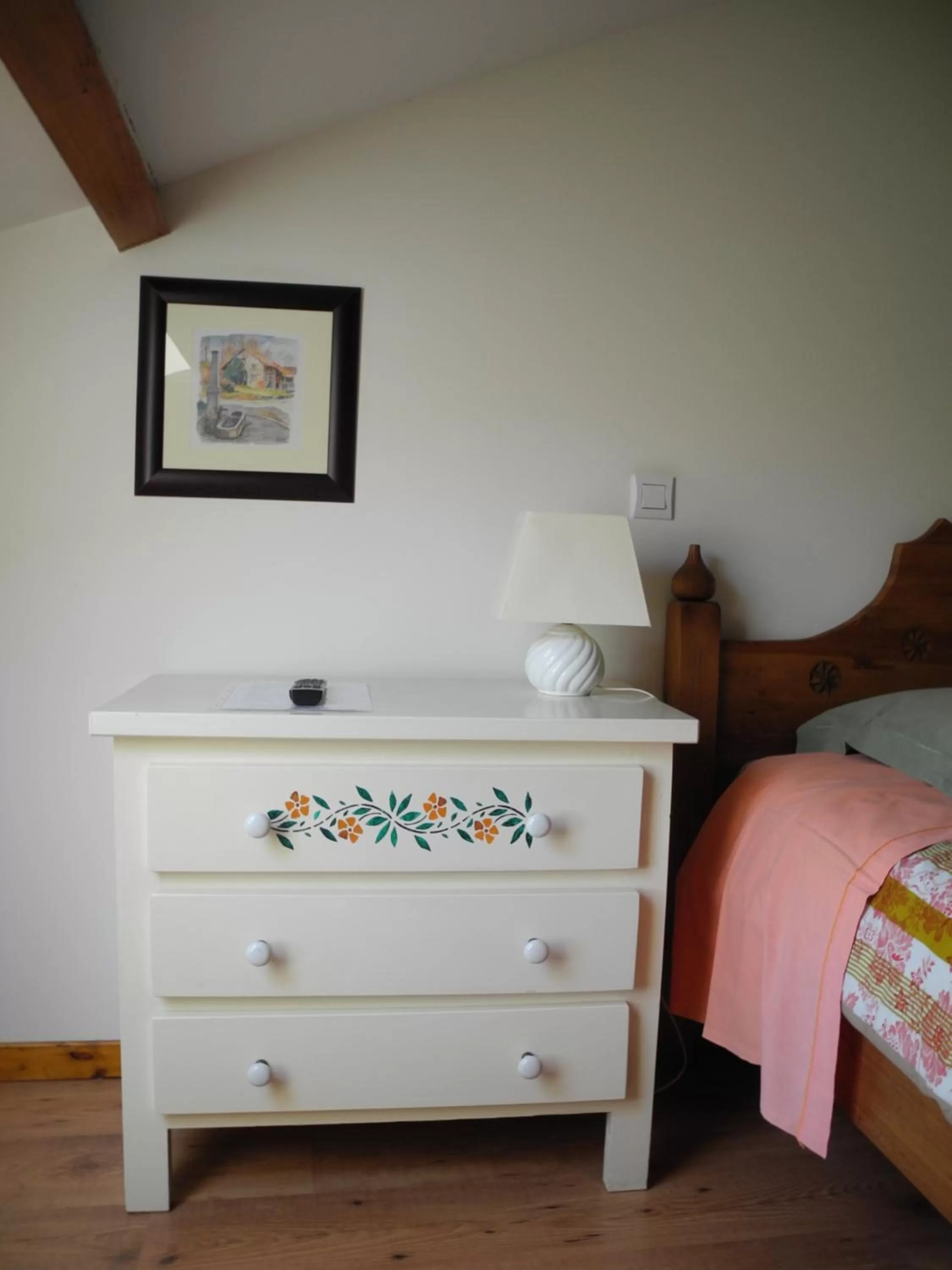 Decorative detail, Bed in Le Plateau de la Danse