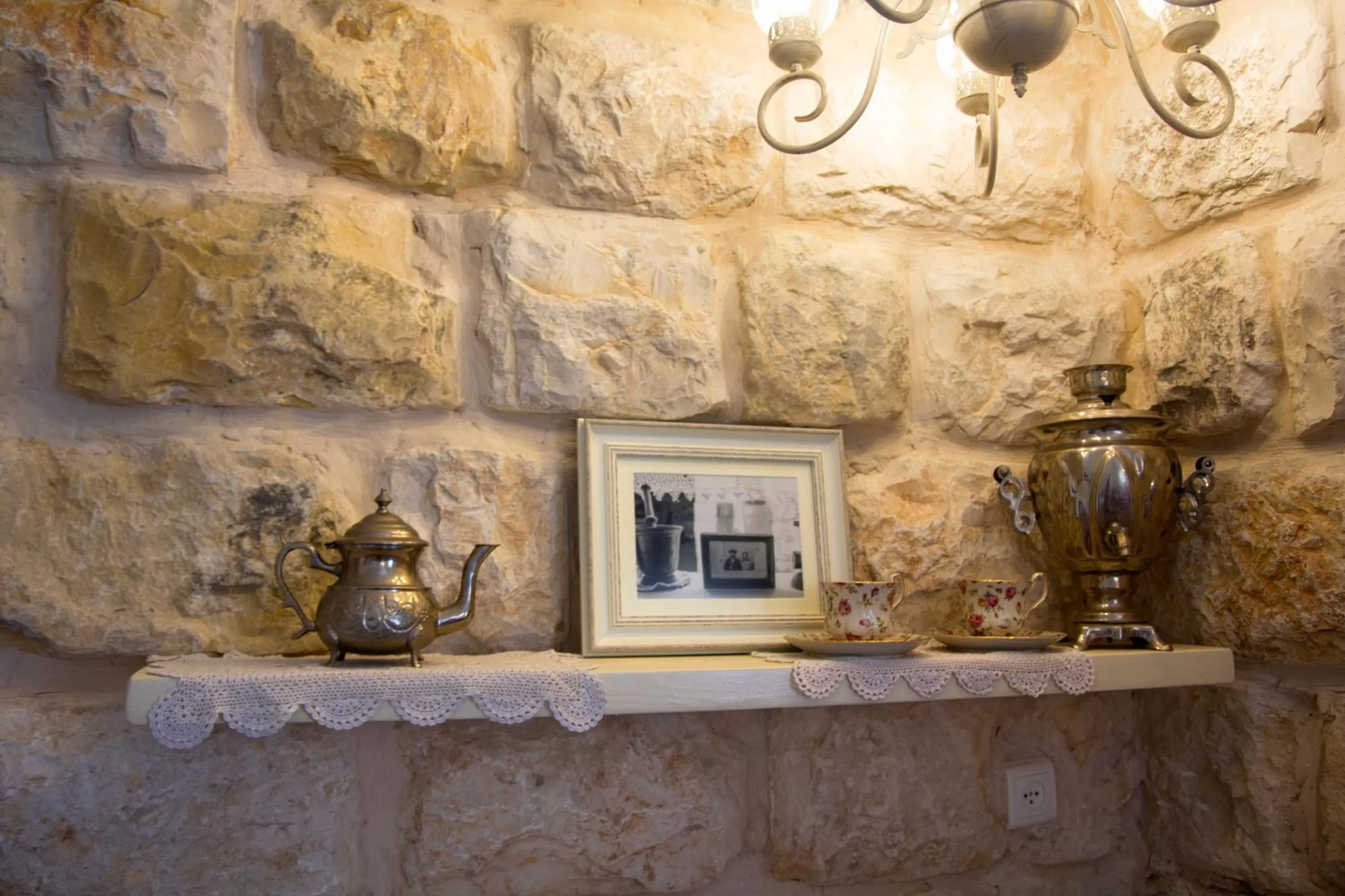 Decorative detail in Beit Shalom Historical boutique Hotel