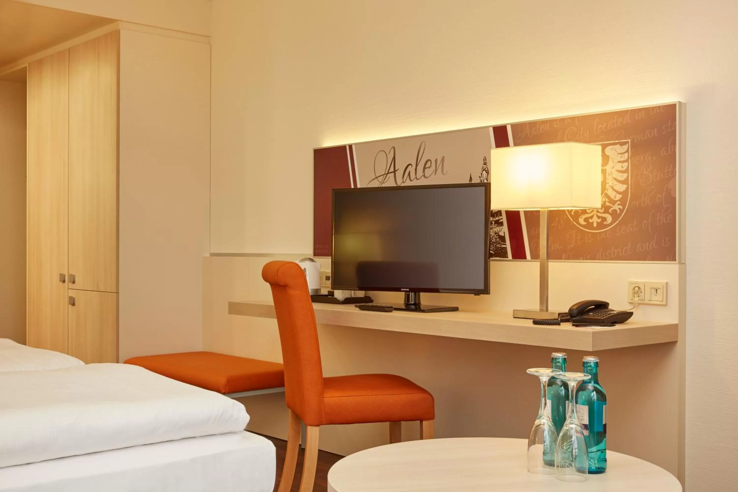 Decorative detail, Bed in H+ Hotel Limes Thermen Aalen