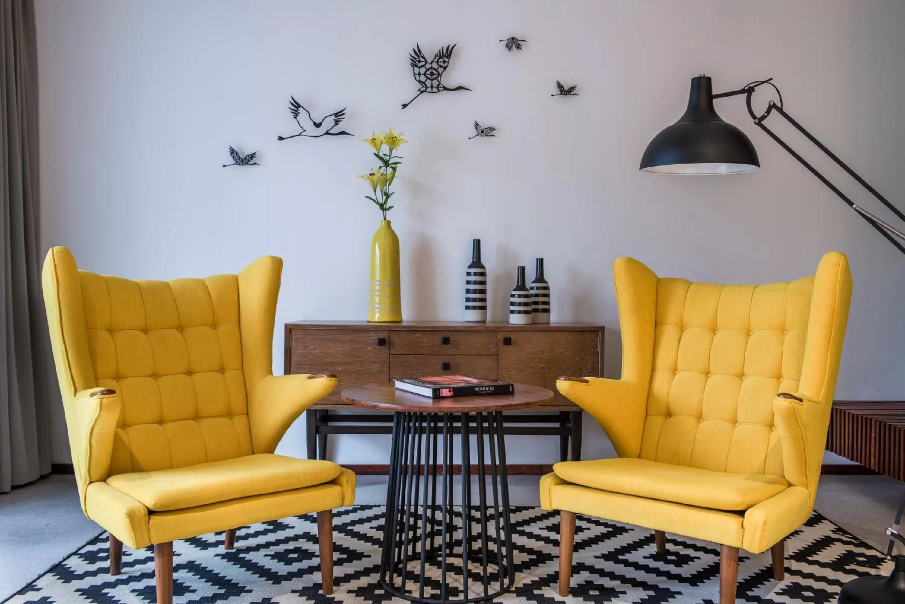 Living room in The Aviary Hotel