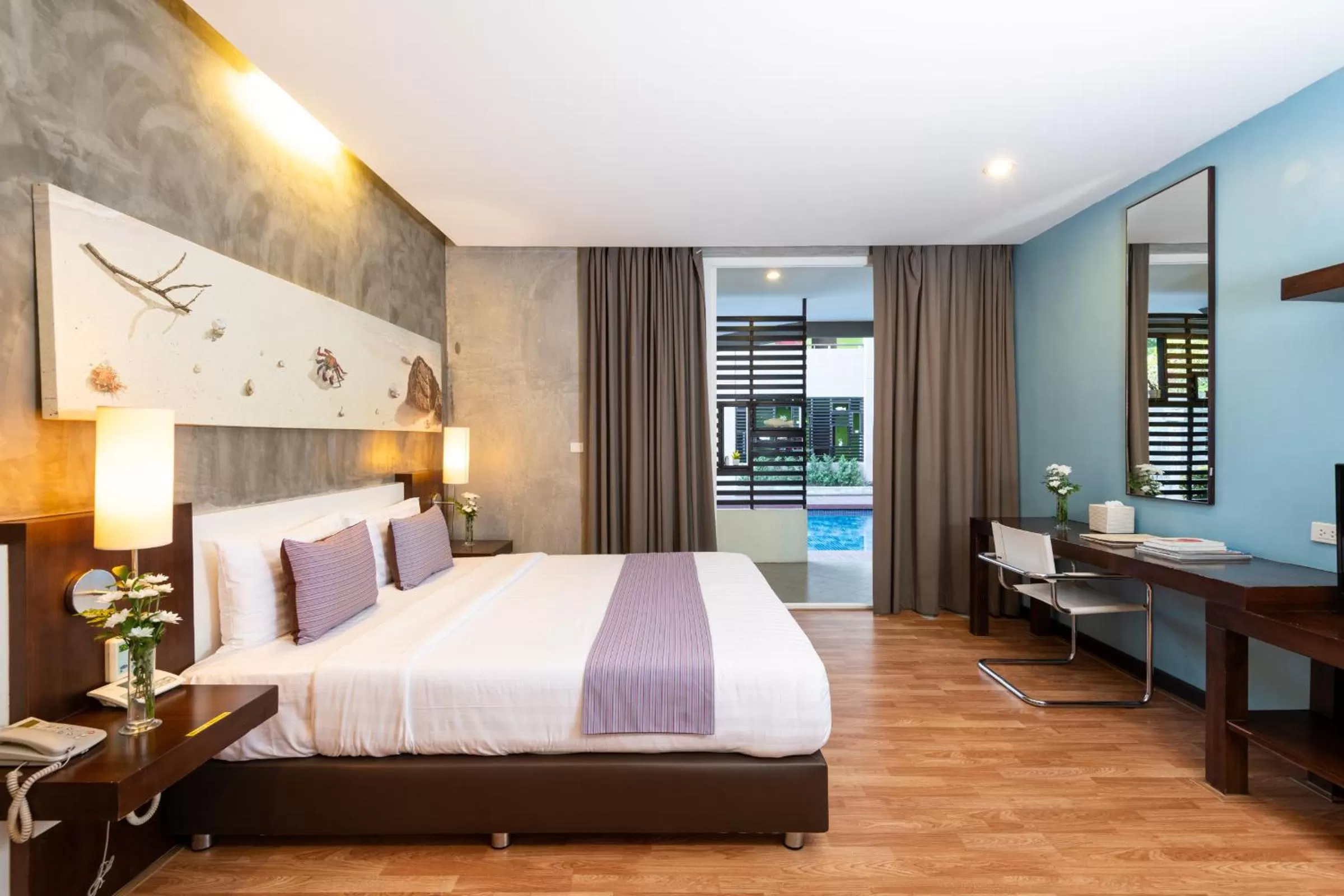 Bed in Silathip Huahin Serviced Apartment