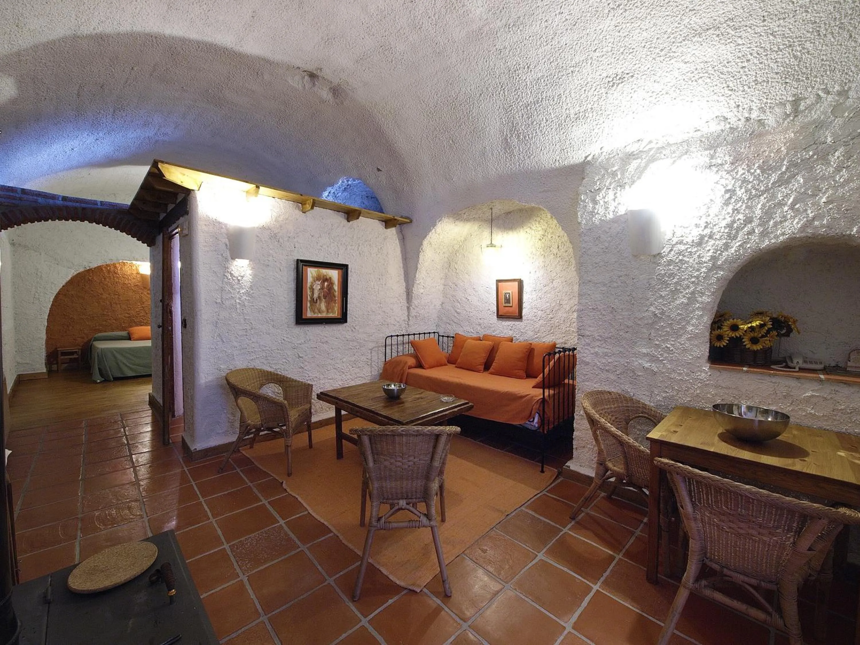 Living room in Casas Cueva y Cortijo La Tala en Guadix