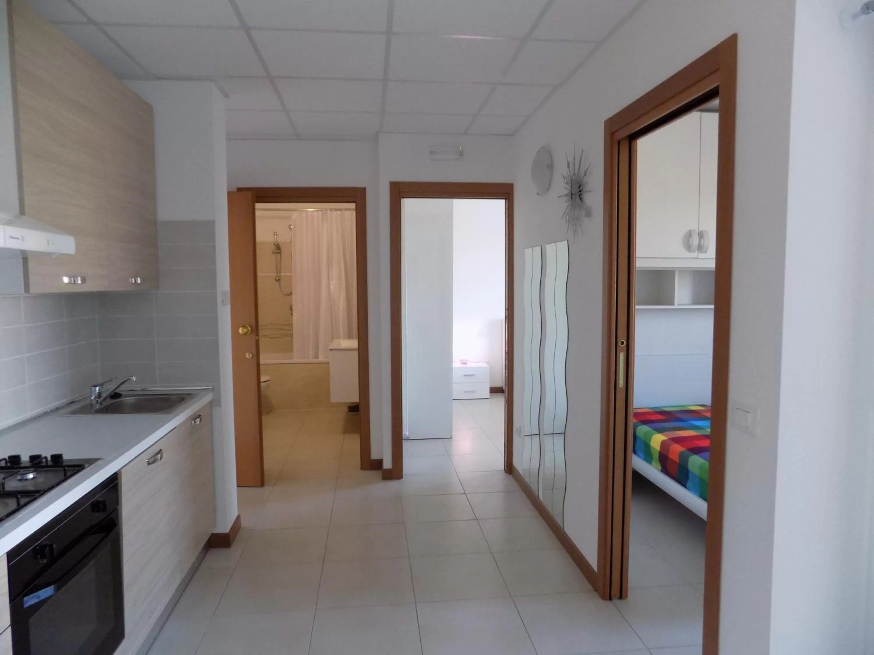 Living room, Kitchen/Kitchenette in Hotel Residence Sole