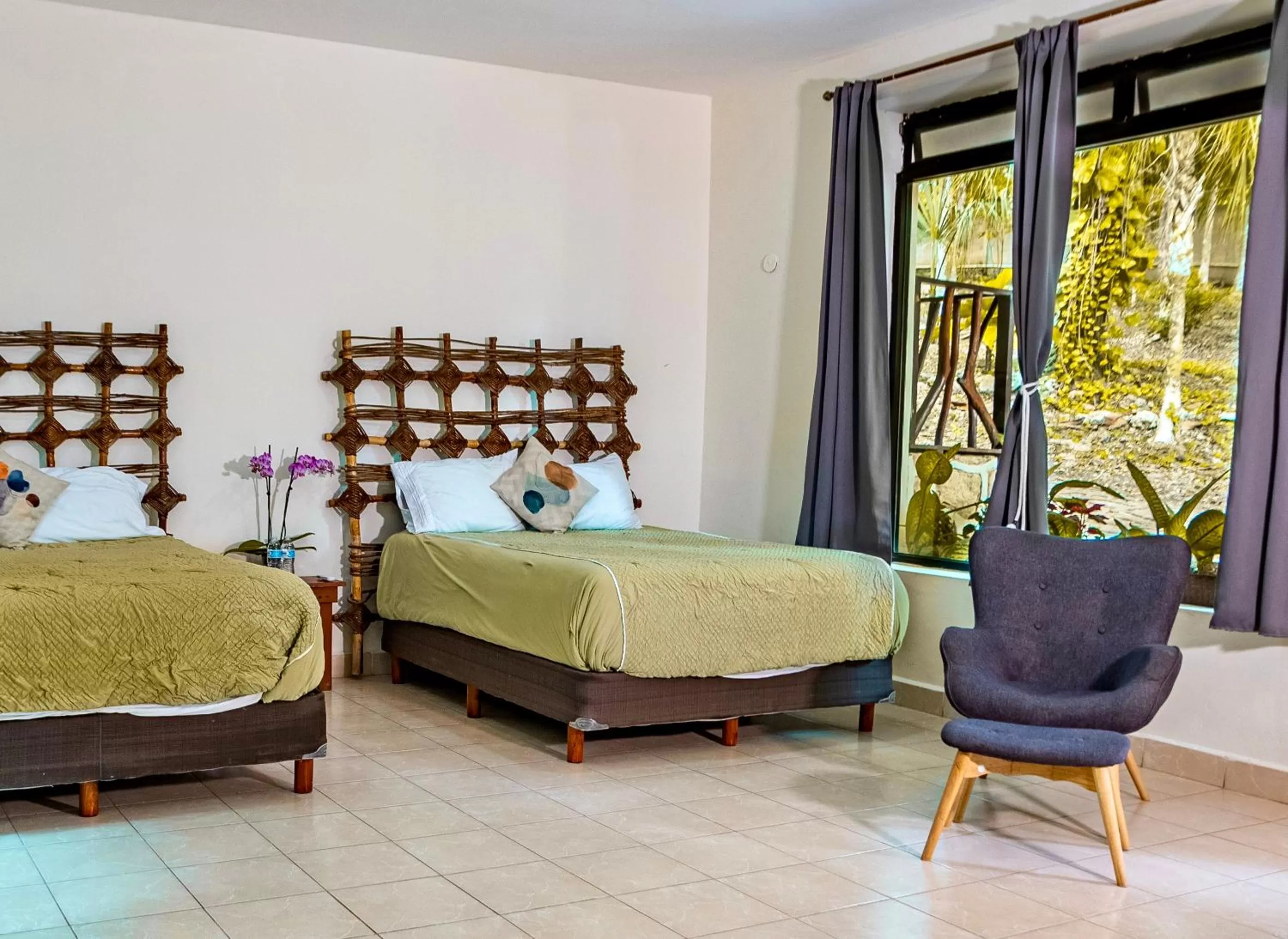 Bedroom, Bed in Hotel Wayak Bacalar