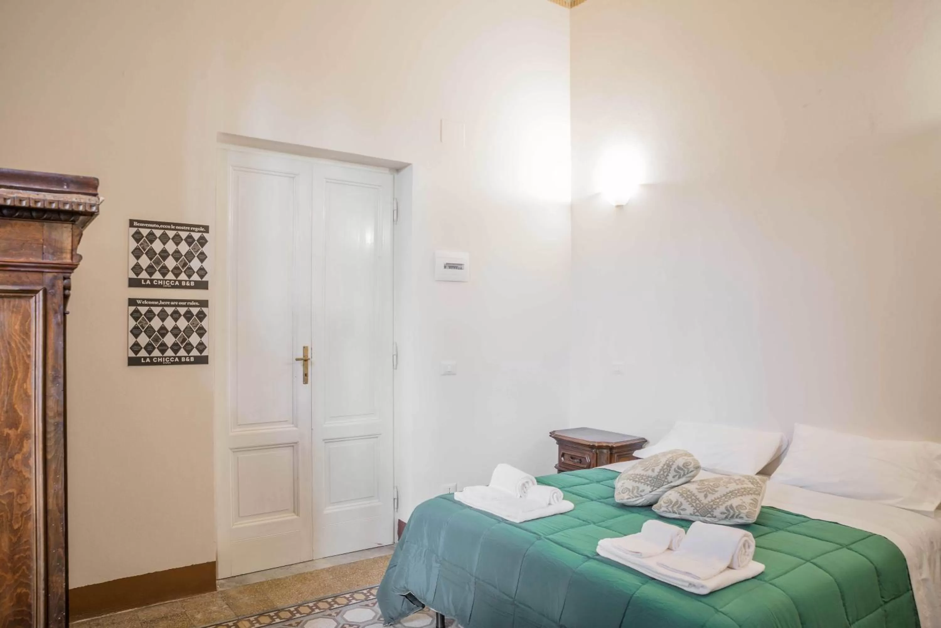 Bedroom, Bed in La Chicca B&B Siena