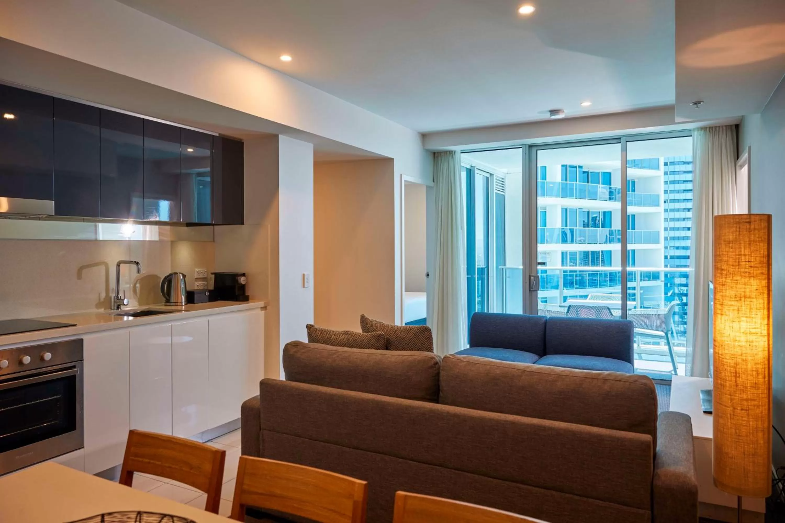 Living room in Hilton Surfers Paradise Hotel & Residences