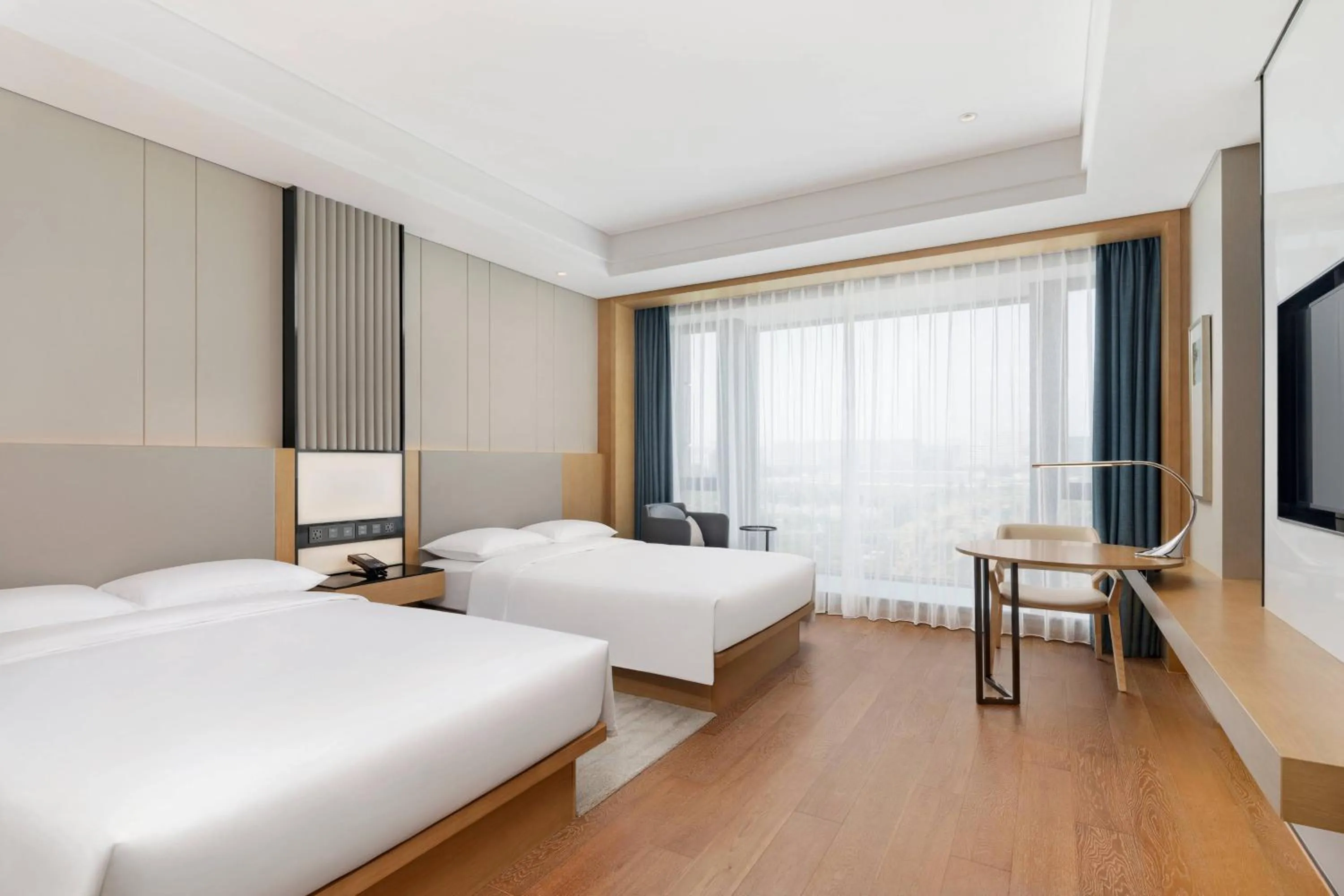Photo of the whole room, Bed in Courtyard by Marriott Hangzhou West