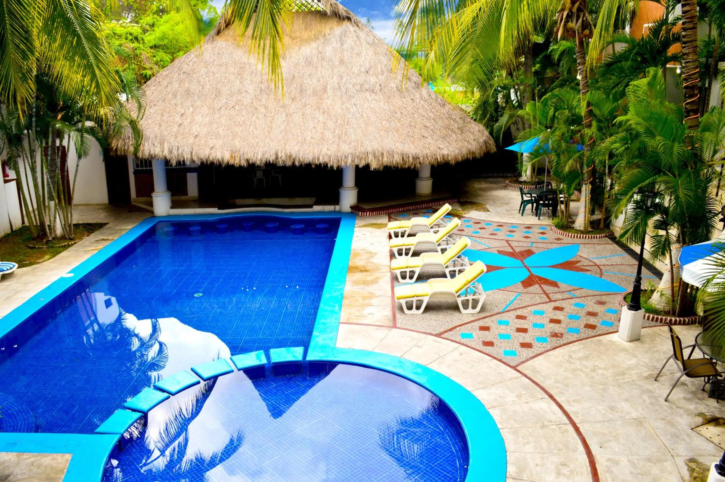 Pool view in Hotel Costa Brava