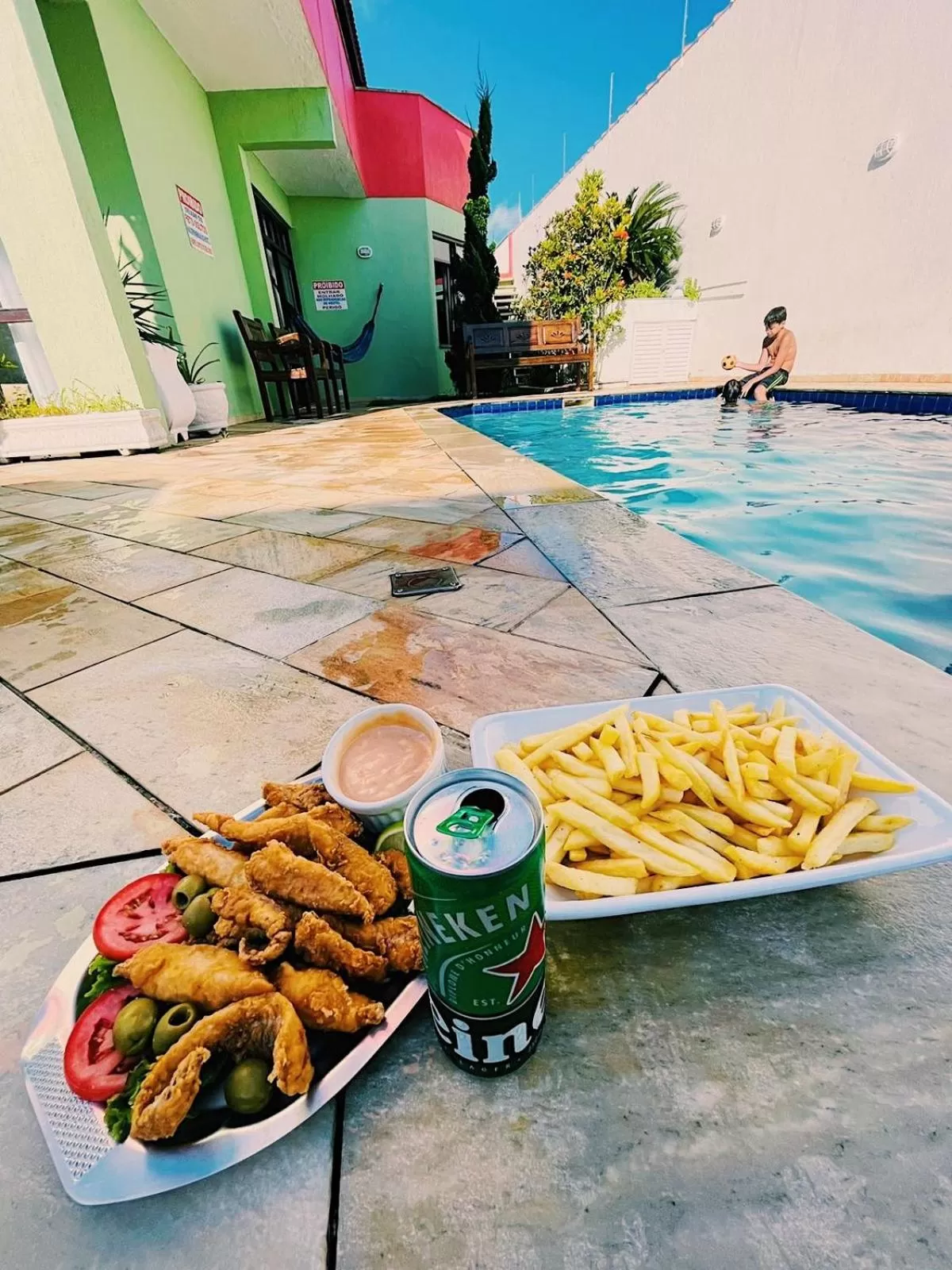 Food and drinks in Hostel e Pousada Bahia Beach