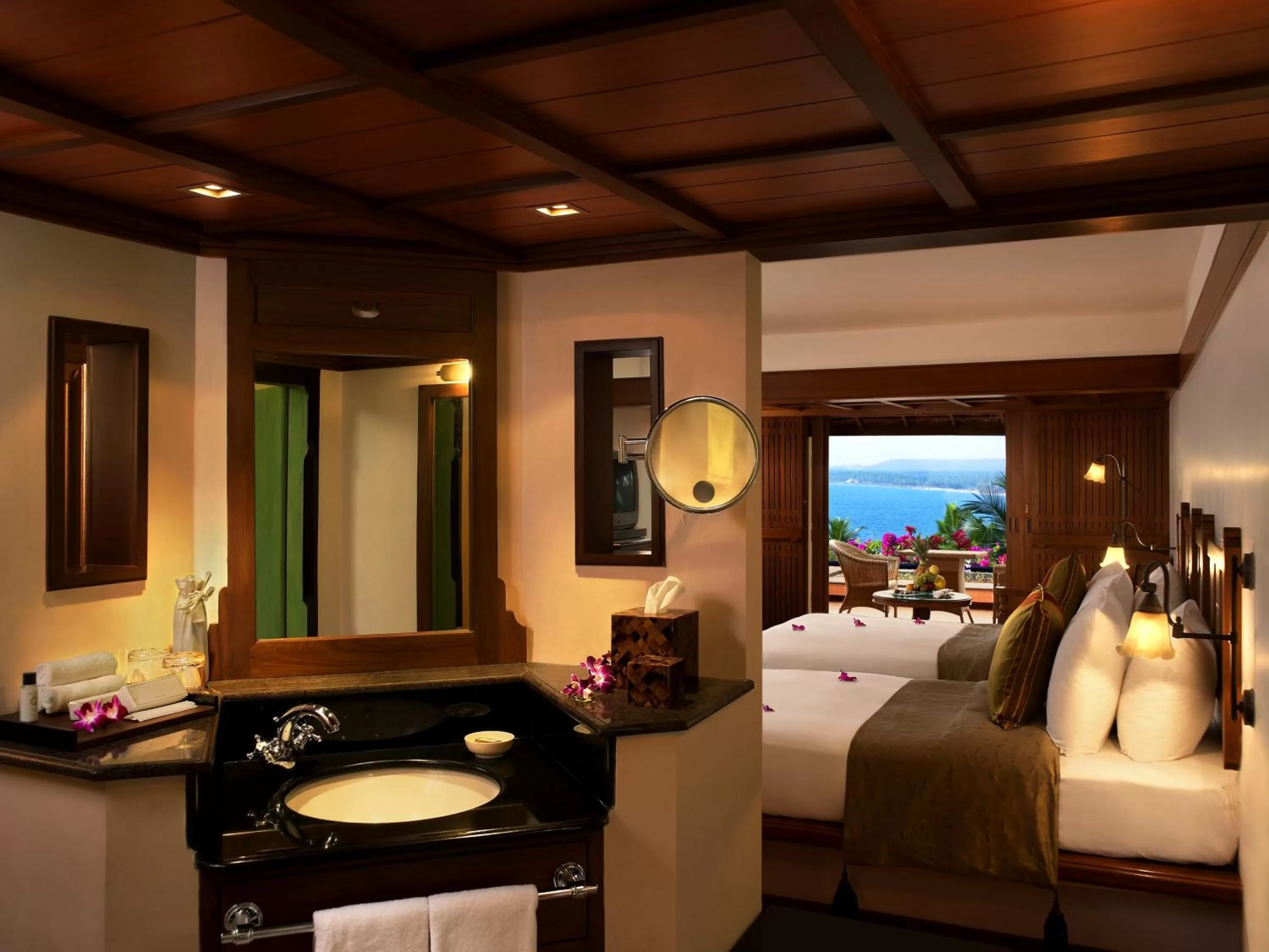 Bedroom, Bed in The Leela Kovalam, A Raviz Hotel