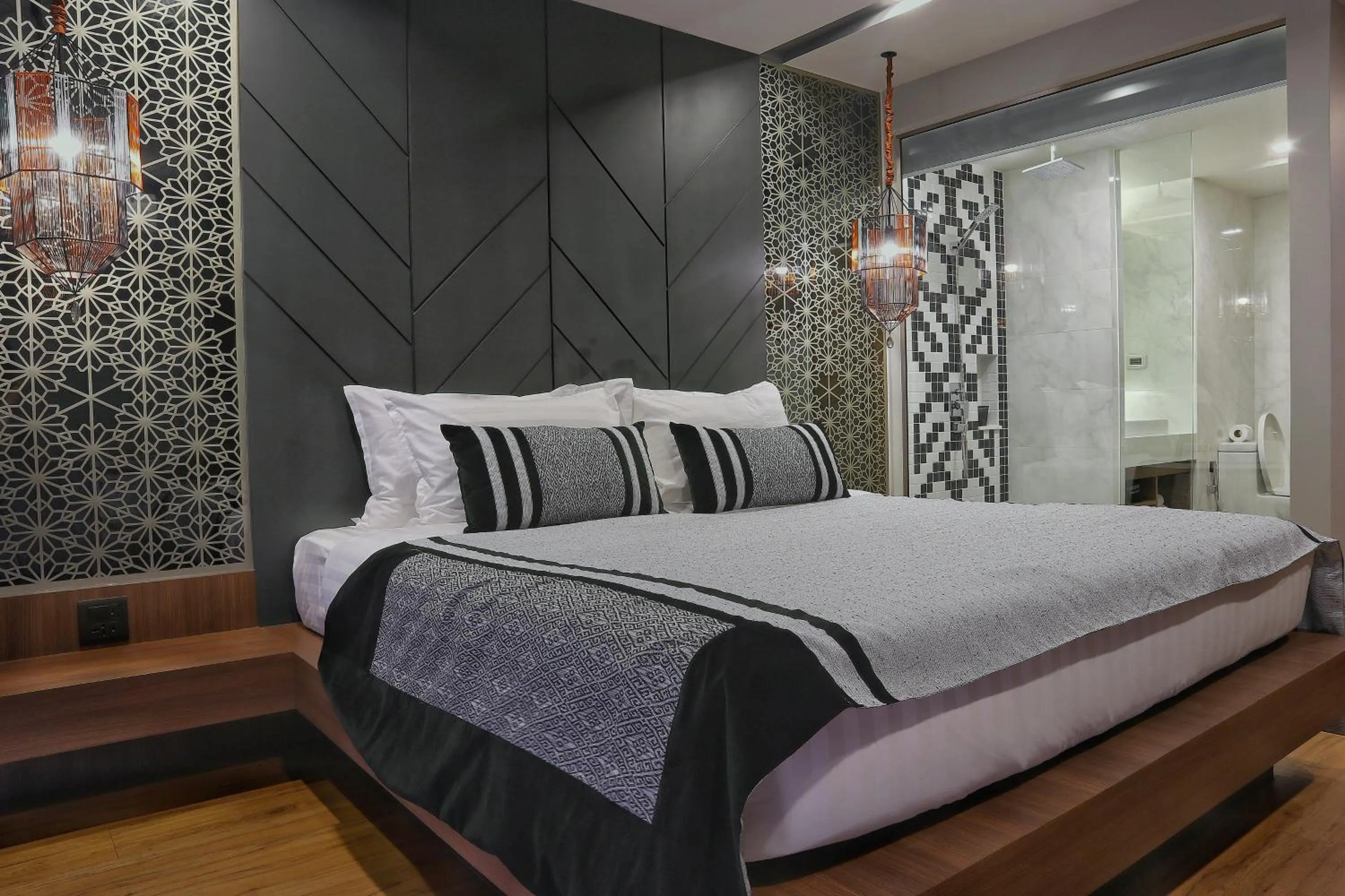 Photo of the whole room, Bed in Stay with Nimman Chiang Mai