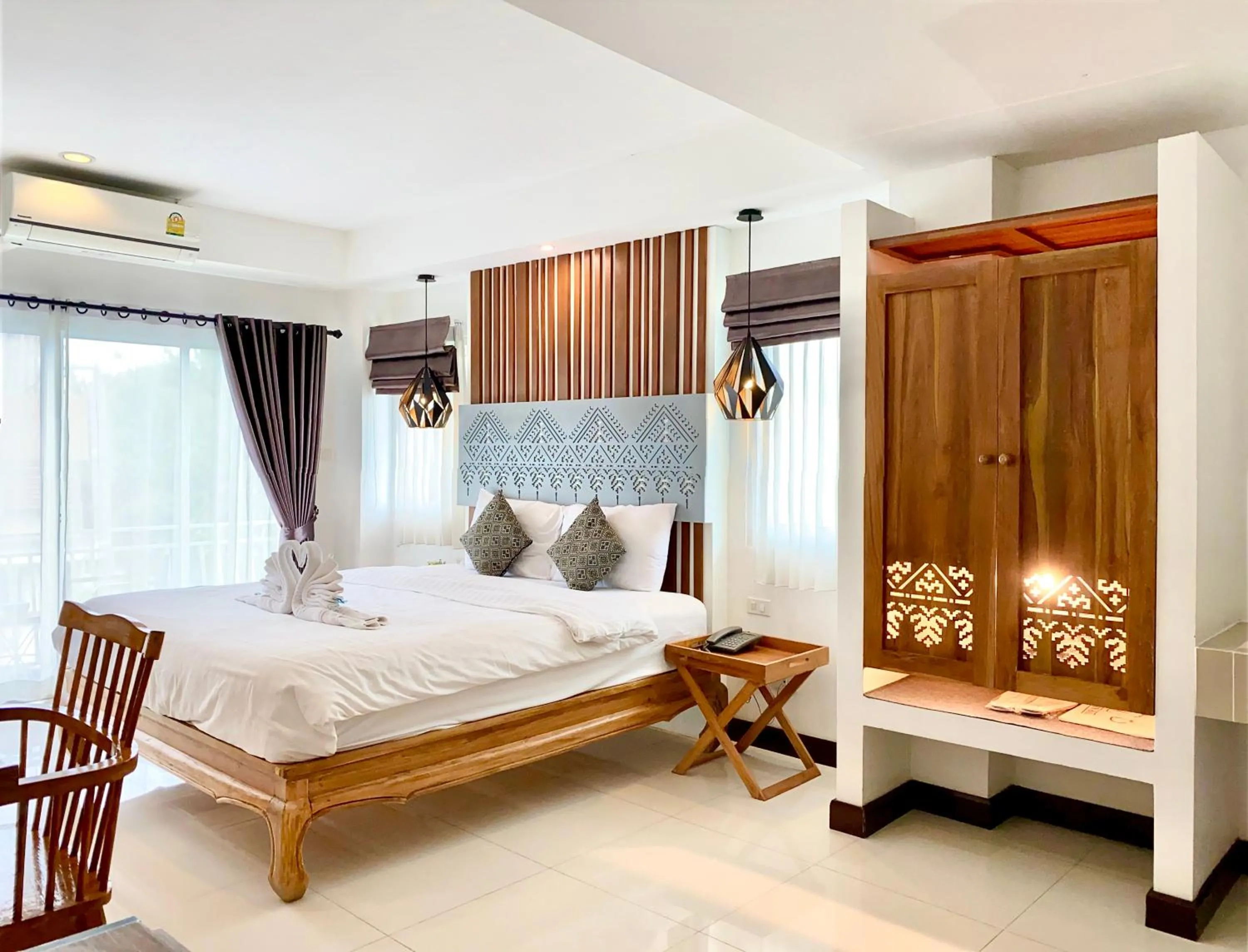 Bed in My Chiangmai Boutique Lodge