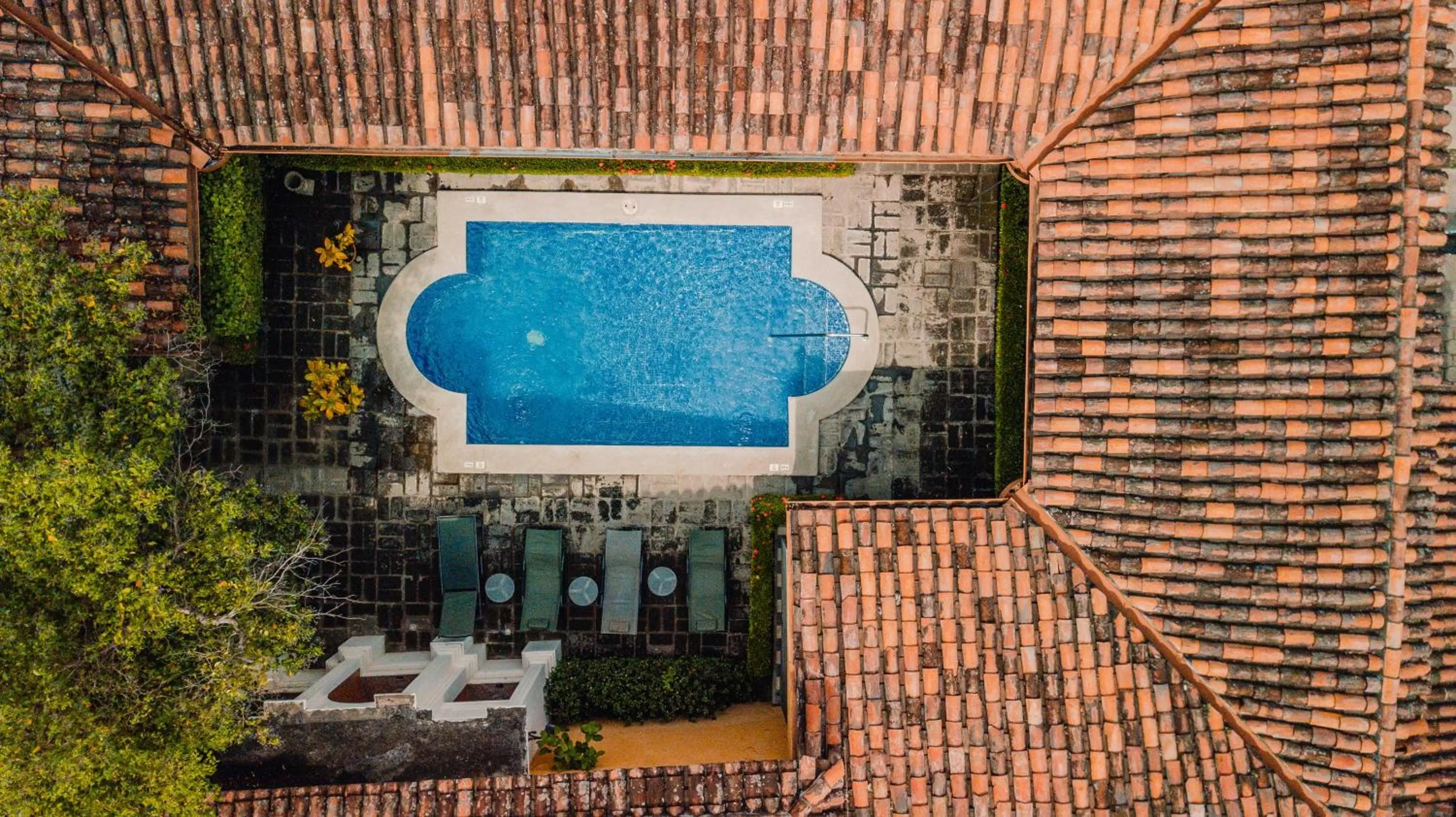 Bird's eye view in Hotel El Convento Leon Nicaragua