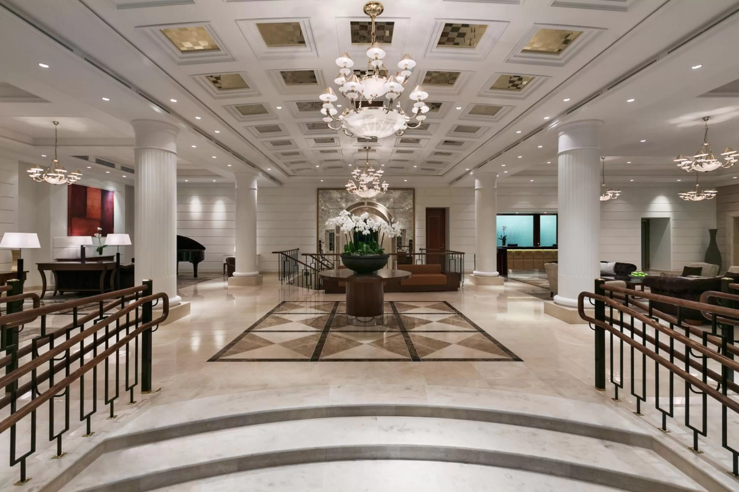 Lobby or reception in Grand Hotel Kempinski Vilnius