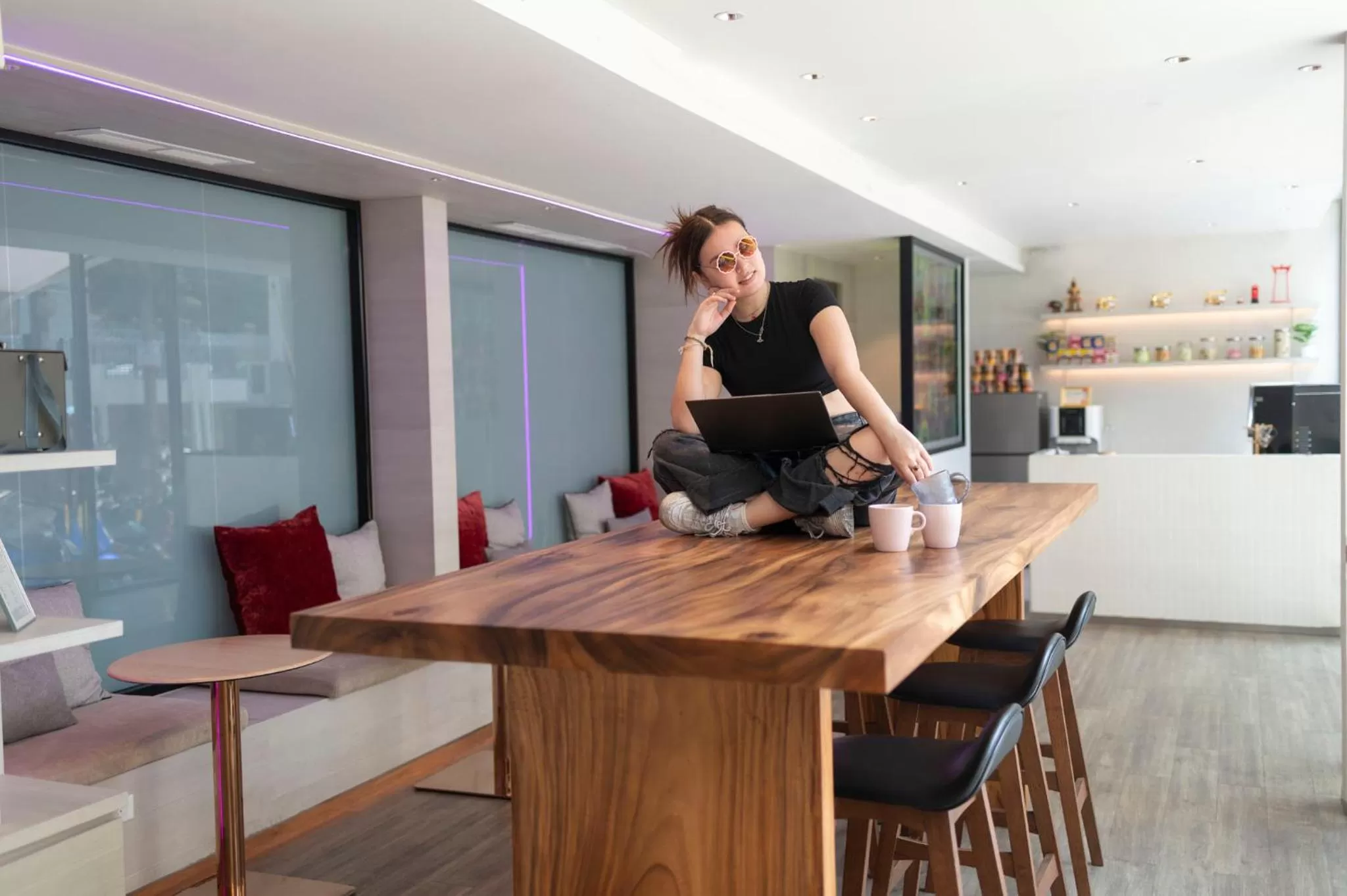 Living room in Jono Bangkok Asok Hotel