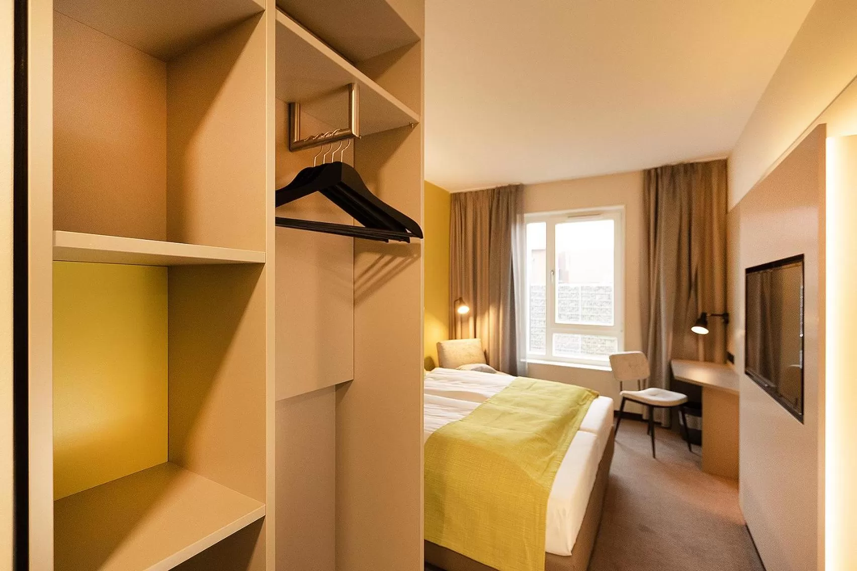 Bed in th Hotel Leipzig Messe