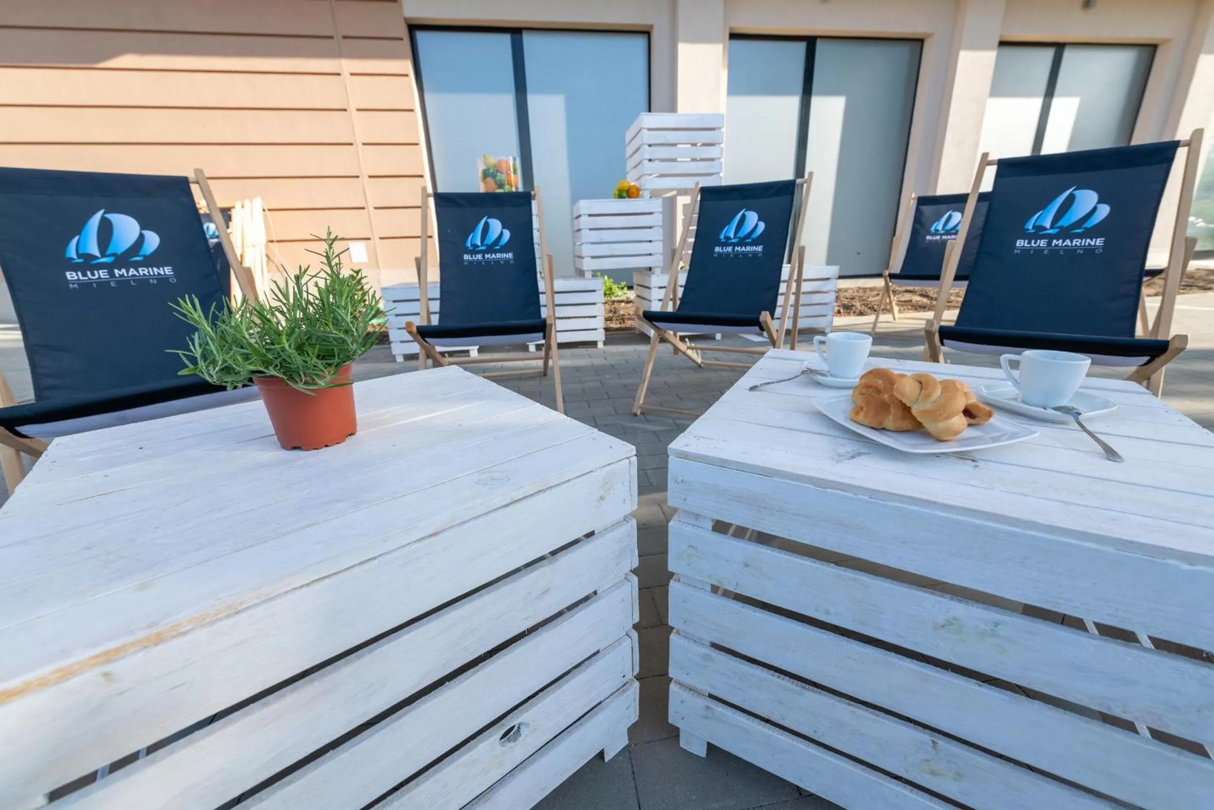 Balcony/Terrace in Blue Marine Mielno