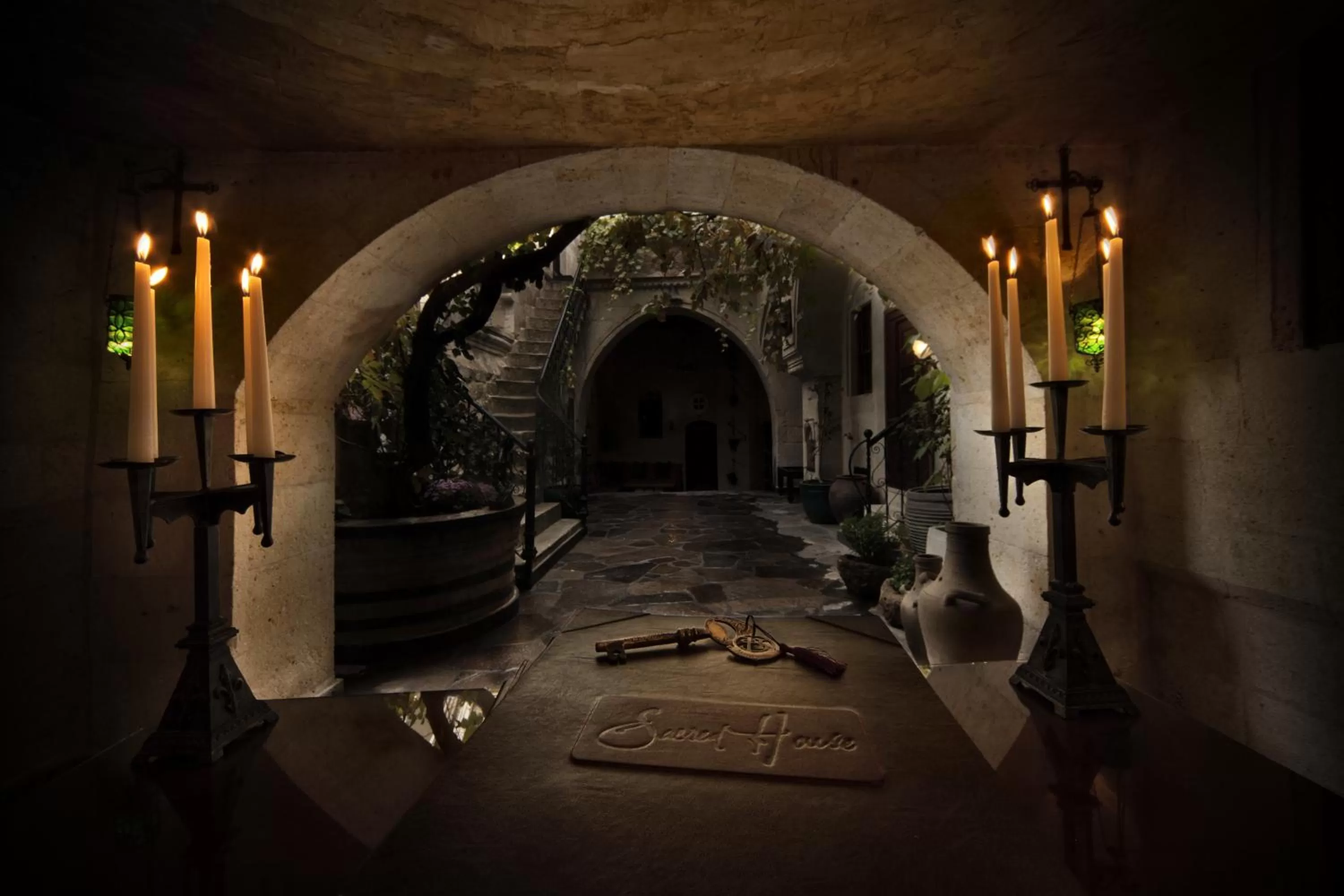 Decorative detail in Sacred House