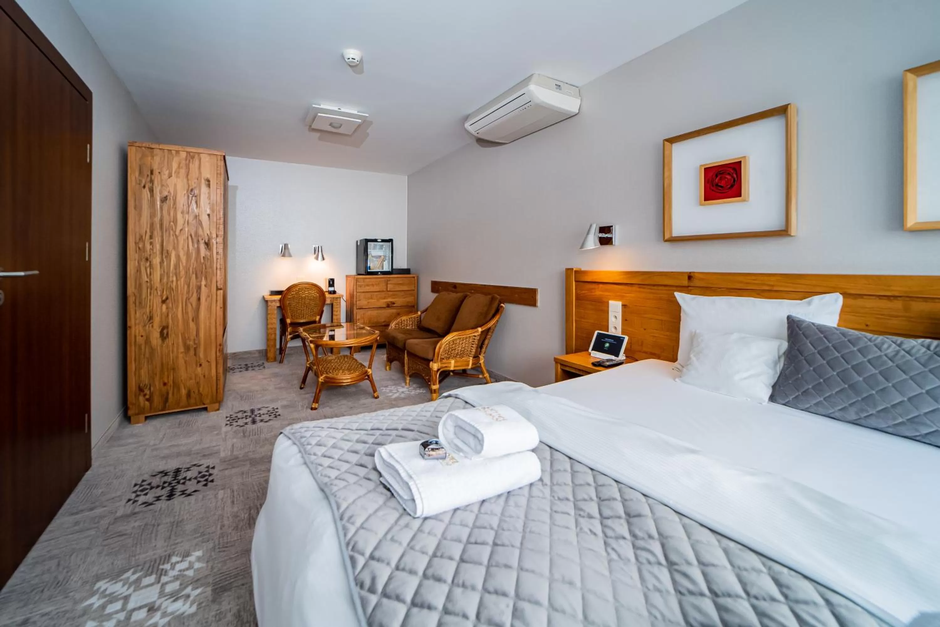 Bed in Hotel Żywiecki Medical SPA & Sport Żywiec