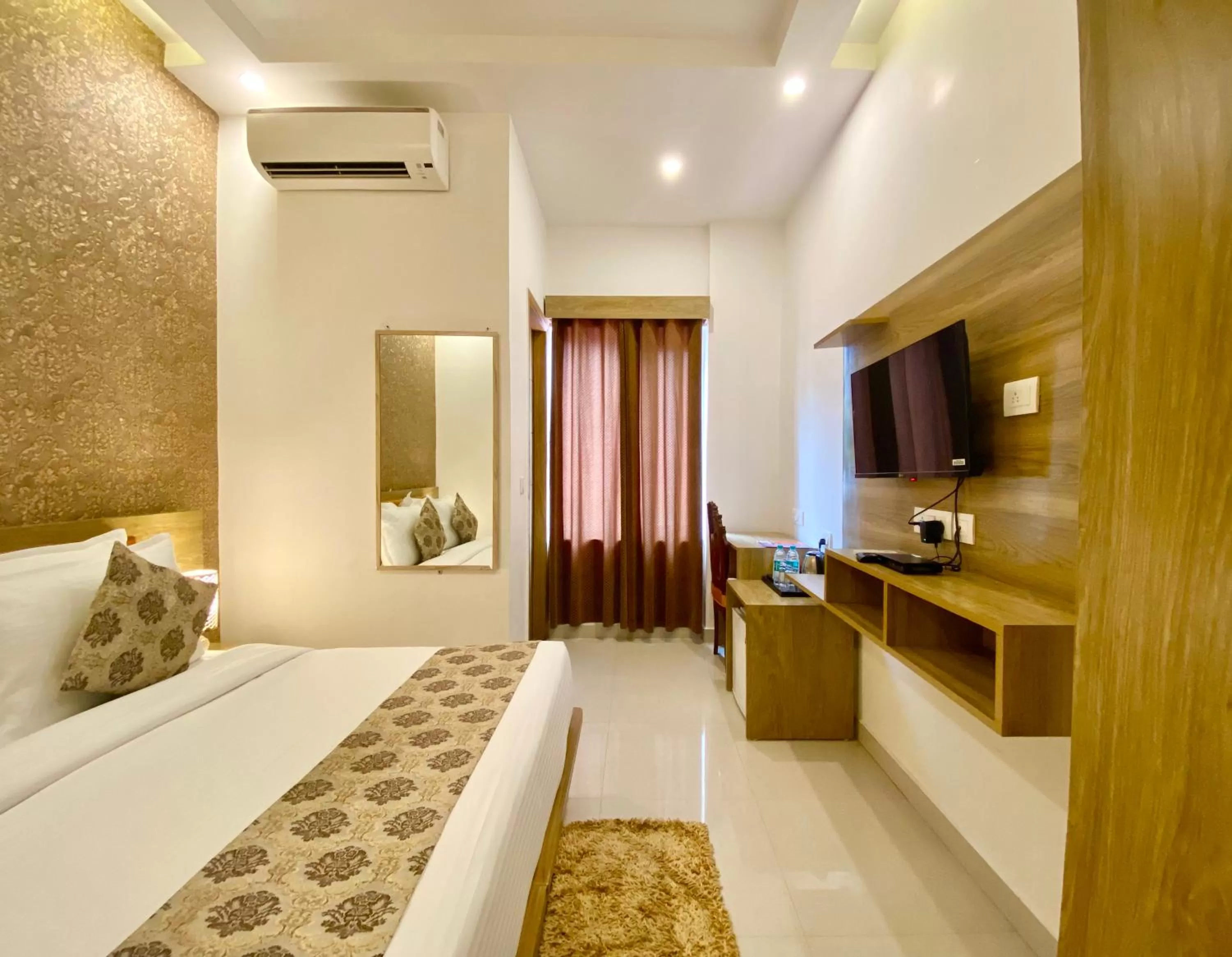 Bed in Arogyadham Wellness Retreat