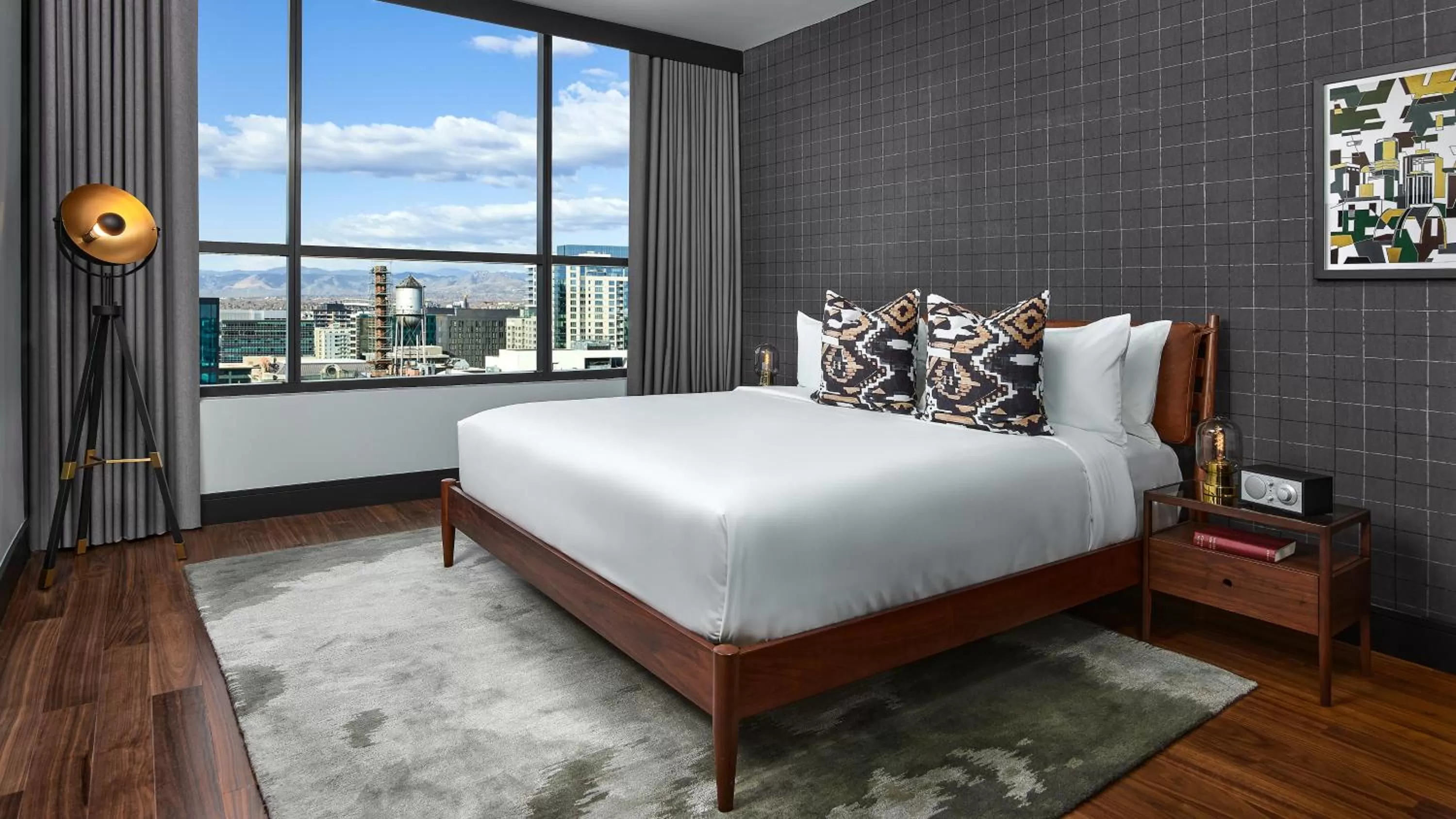 Bed in The Rally Hotel at McGregor Square