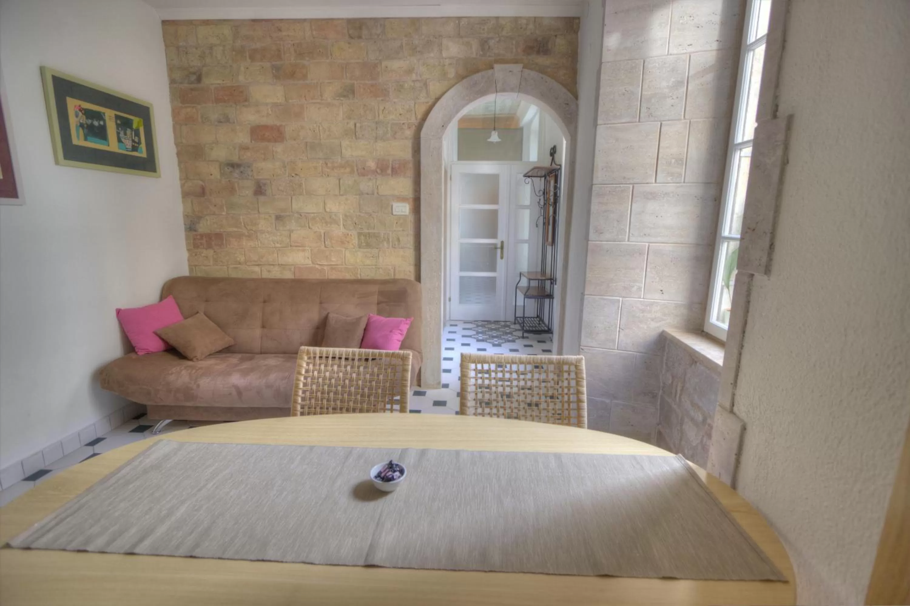 Seating area, Bed in Central Apartments Integrated Hotel