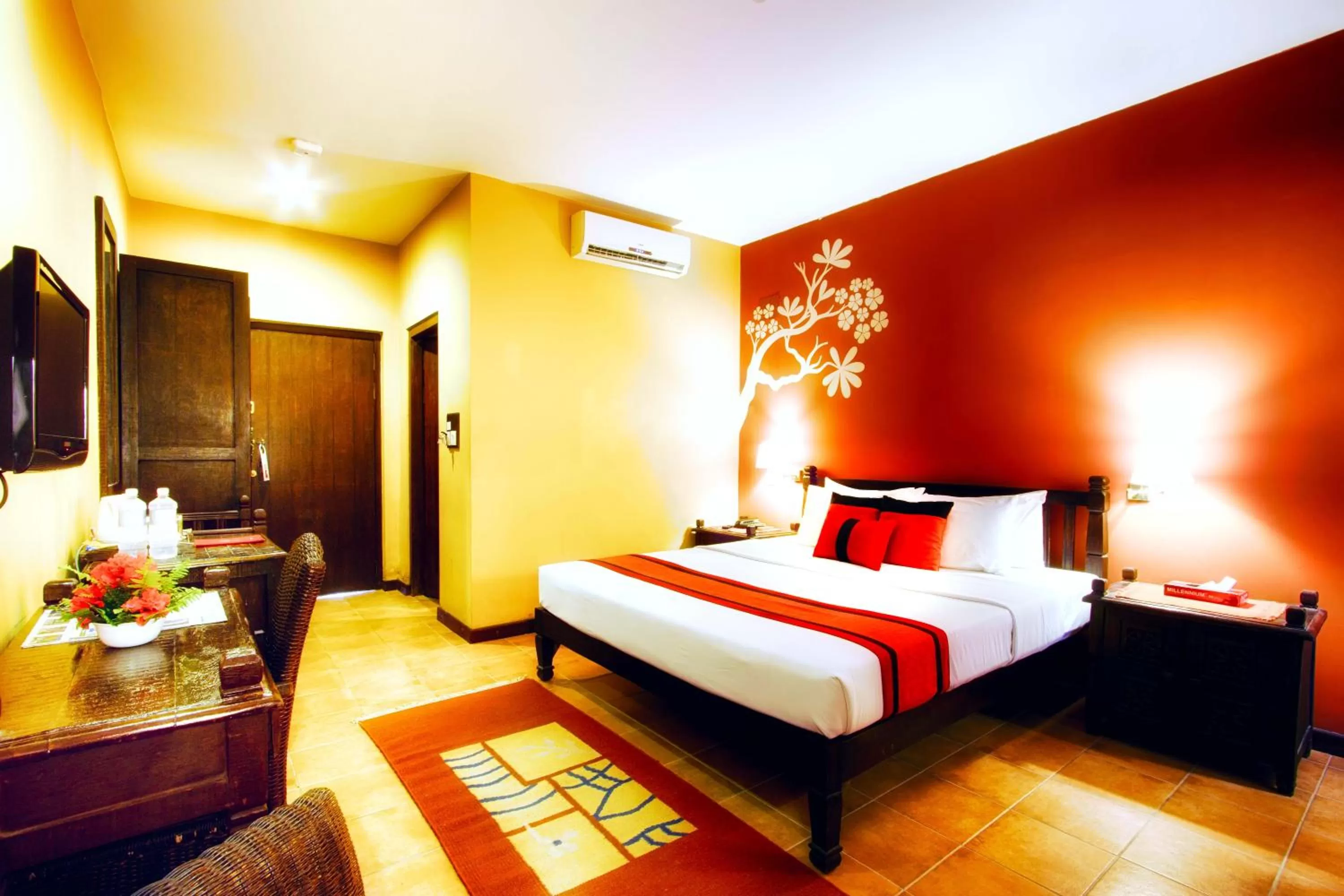 Bed in Temple Tree Resort & Spa, Pokhara