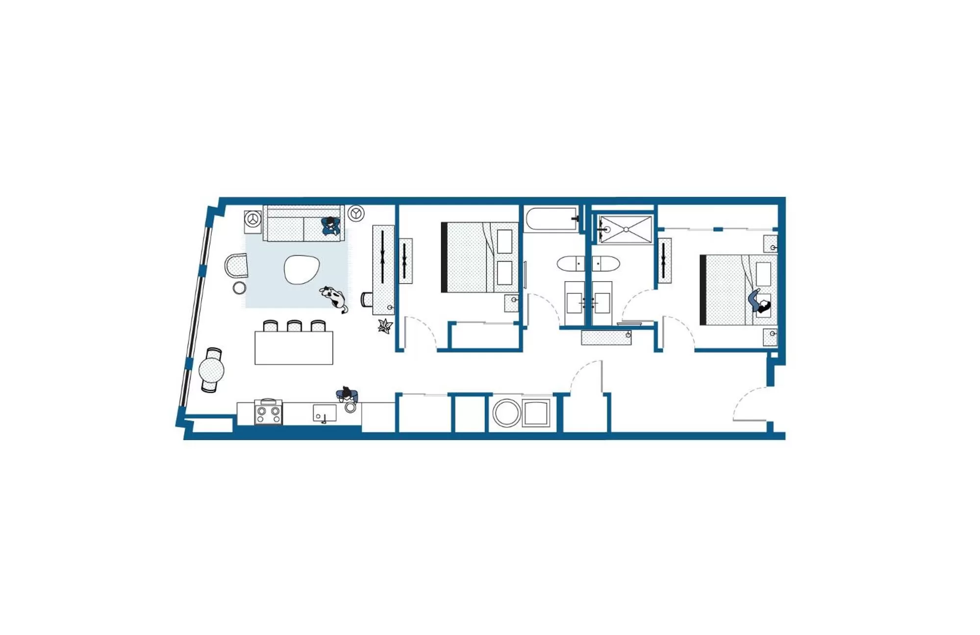 Floor plan in ROOST Cleveland