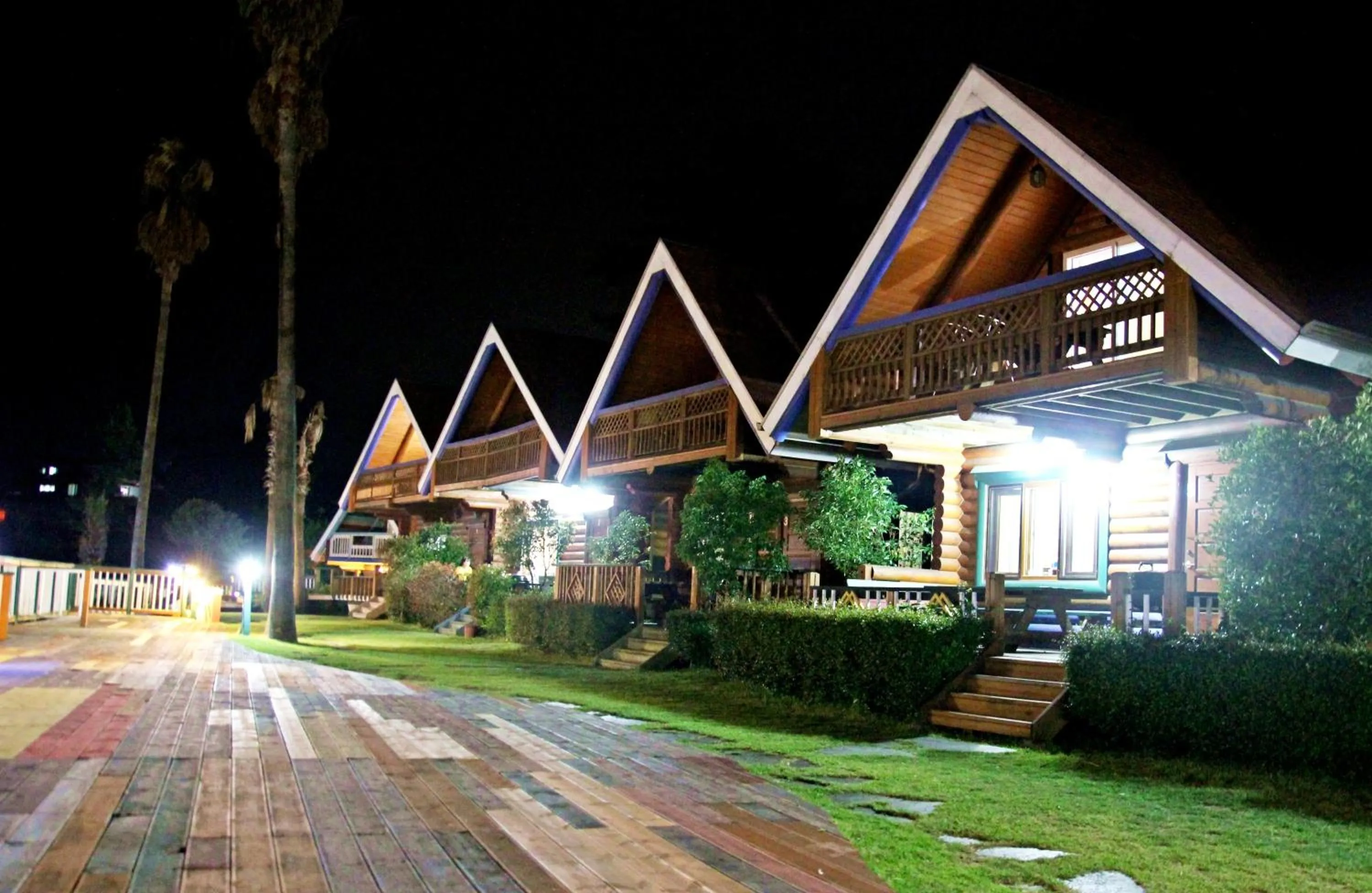 Garden view in Jungmun Log Pension & Resort