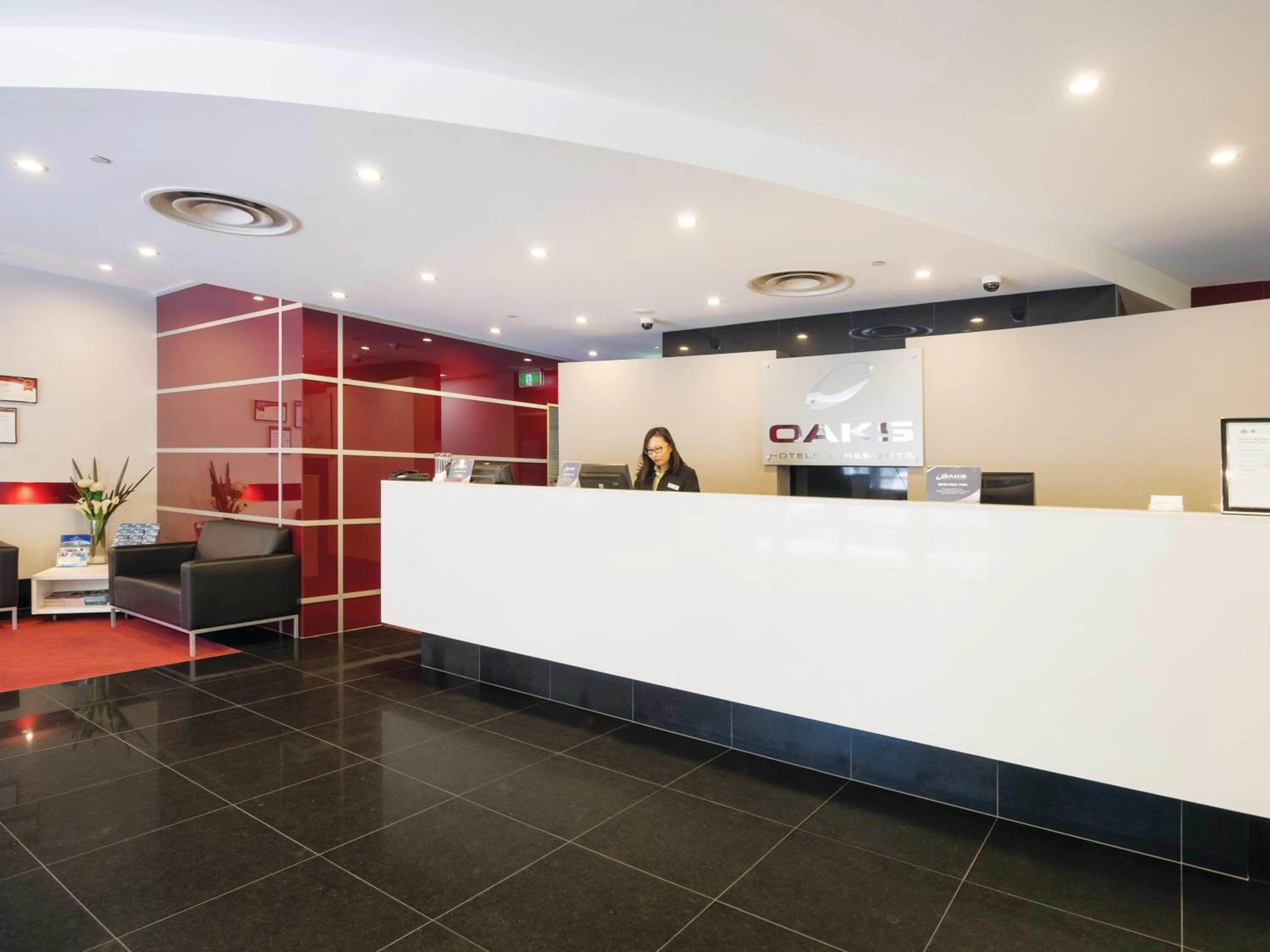 Lobby or reception in Oaks Adelaide Horizons Suites