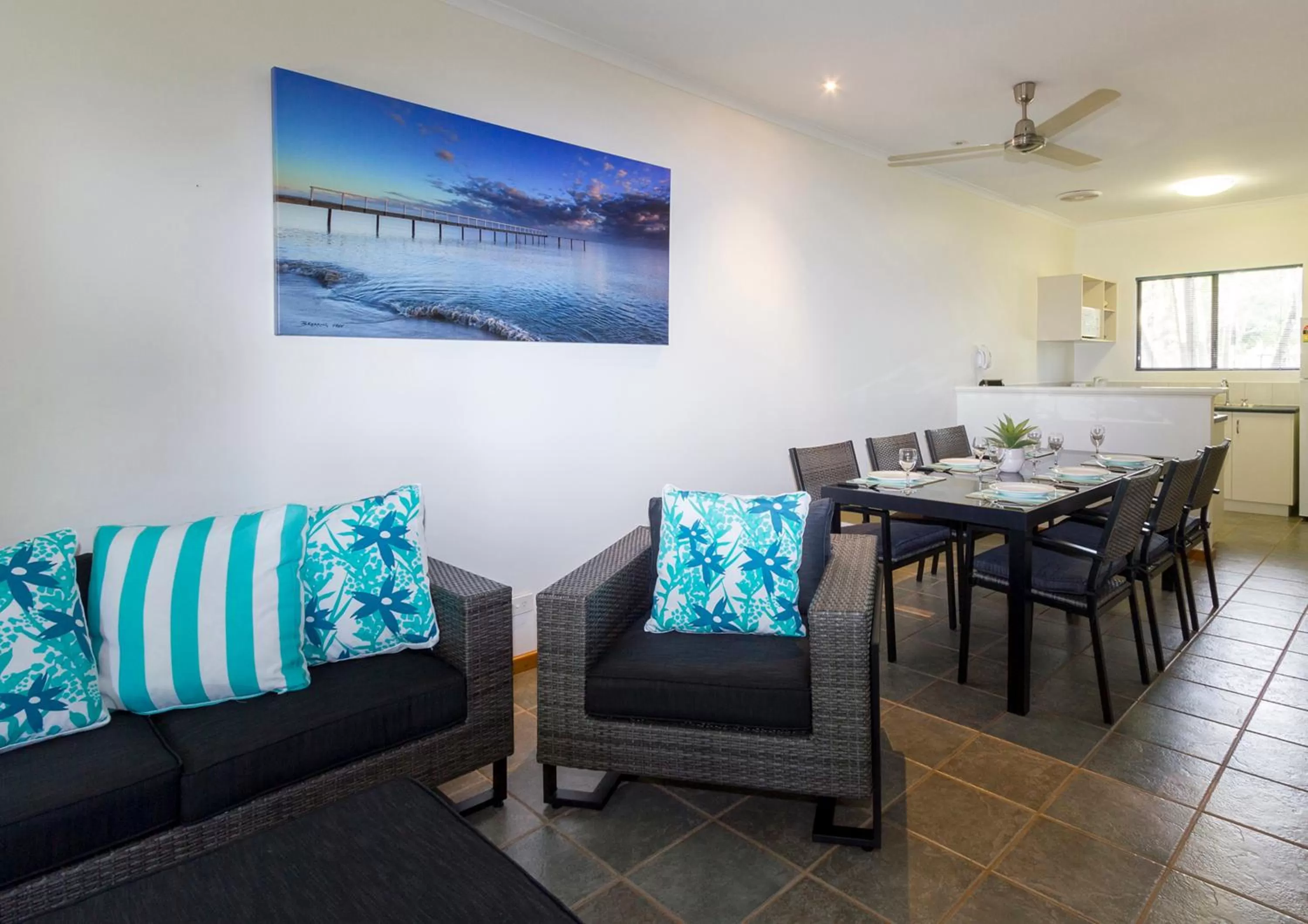 Living room in Broome Beach Resort - Cable Beach, Broome
