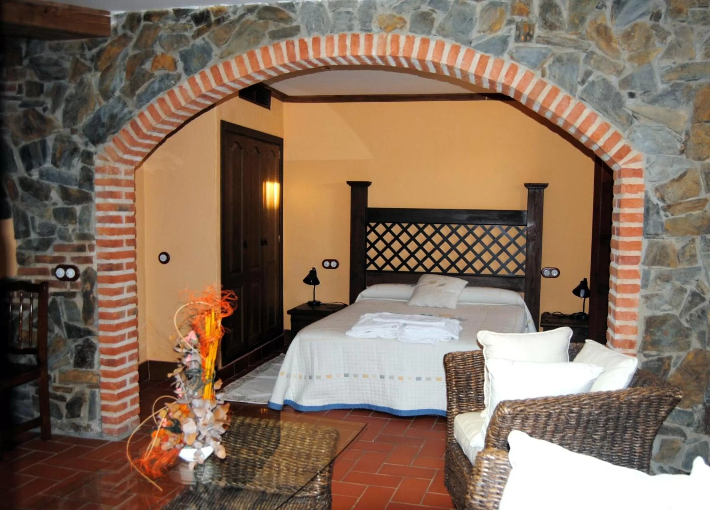 Bed in Hotel Rural El Rocal