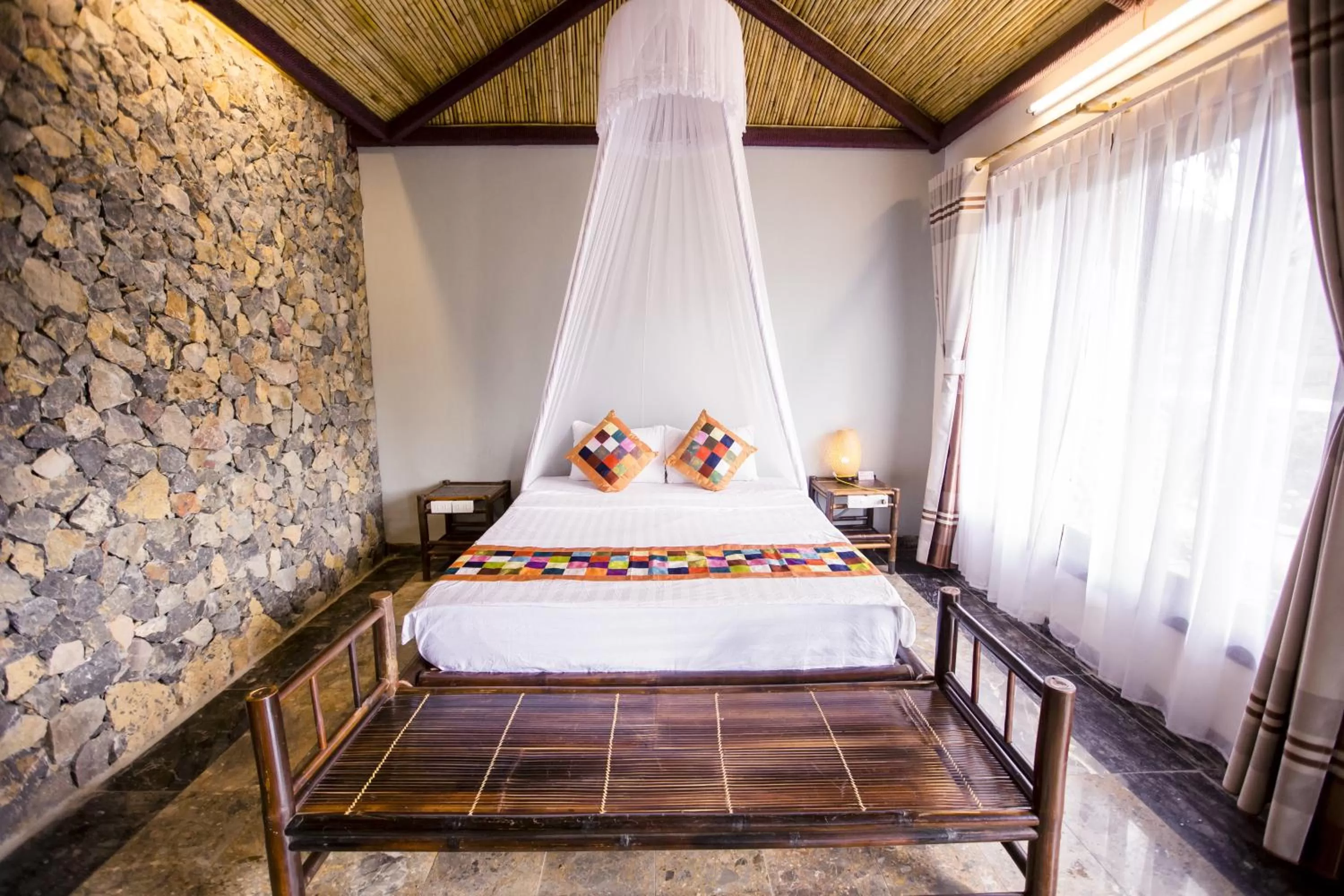 Bed in Tam Coc Rice Fields Resort