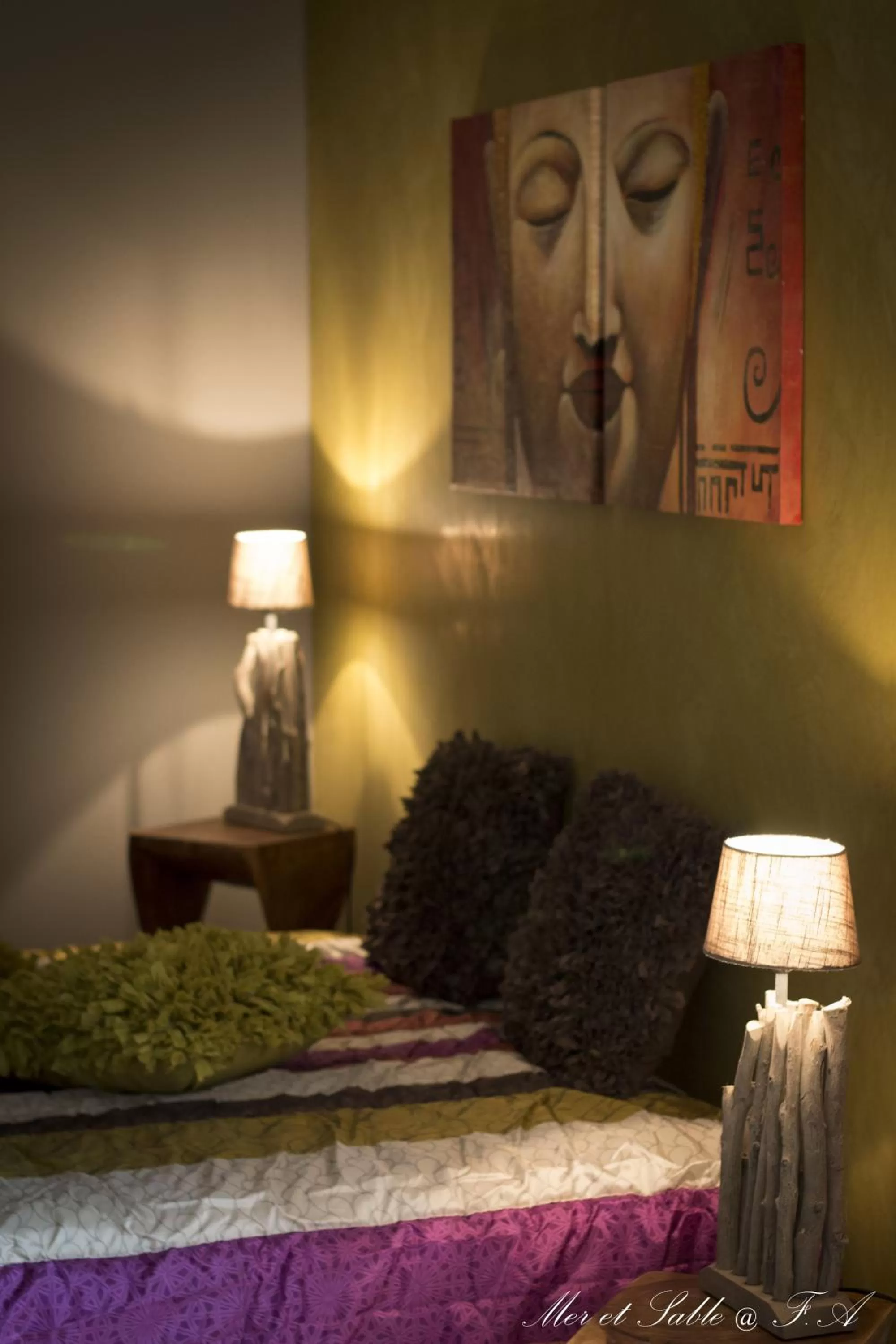 Bedroom in Mer et Sable B&B