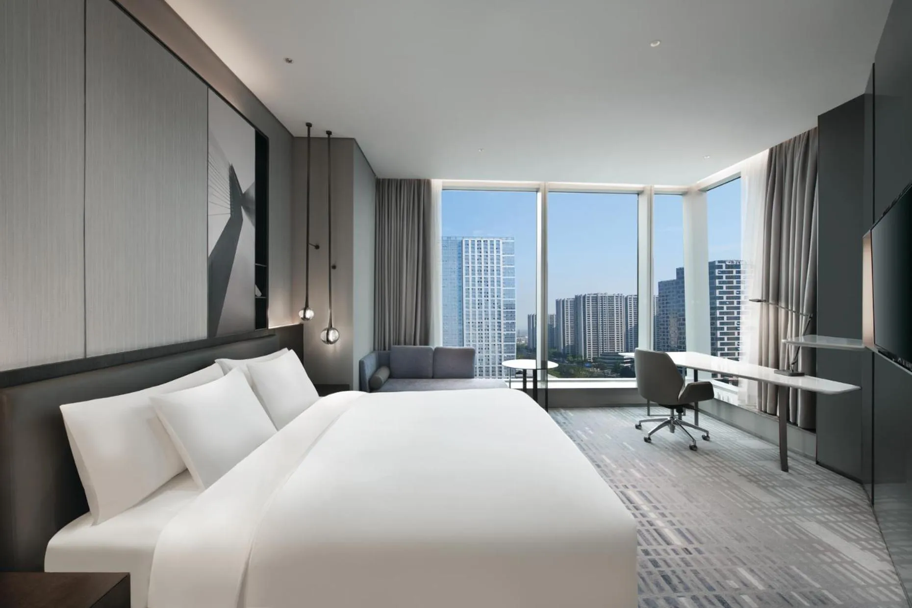 Bedroom, Bed in Crowne Plaza Hangzhou Science City by IHG