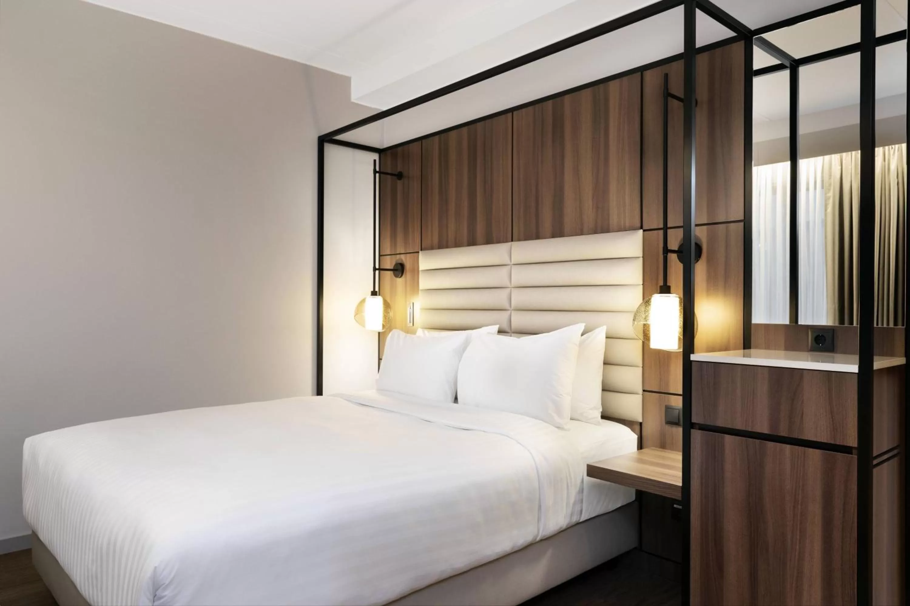 Photo of the whole room, Bed in AC Hotel by Marriott Stockholm Ulriksdal