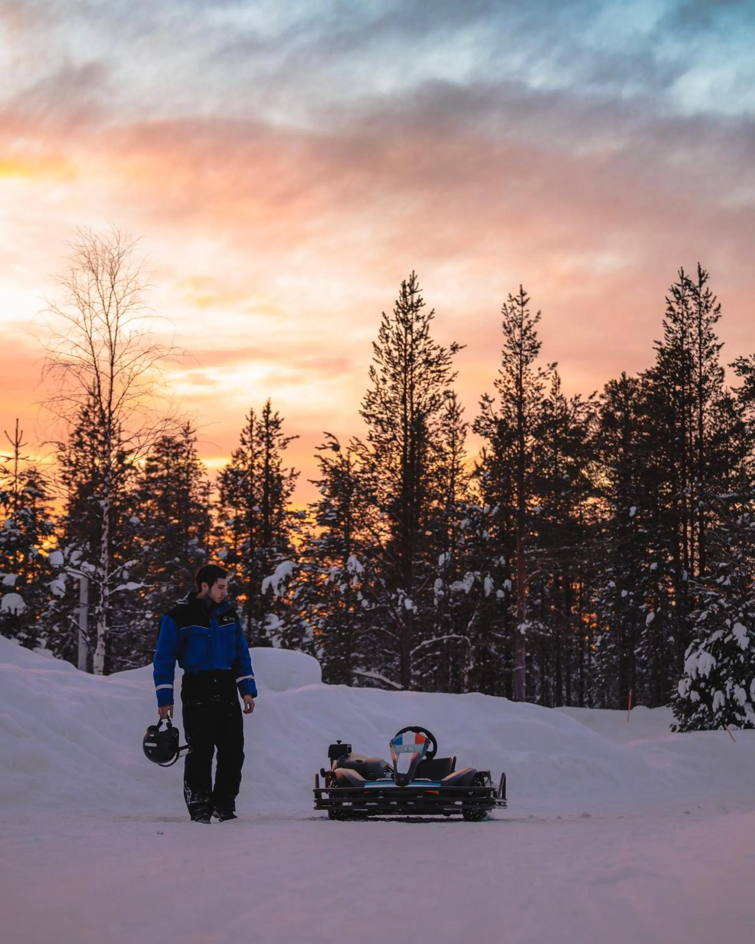 People in Aurora Village Ivalo