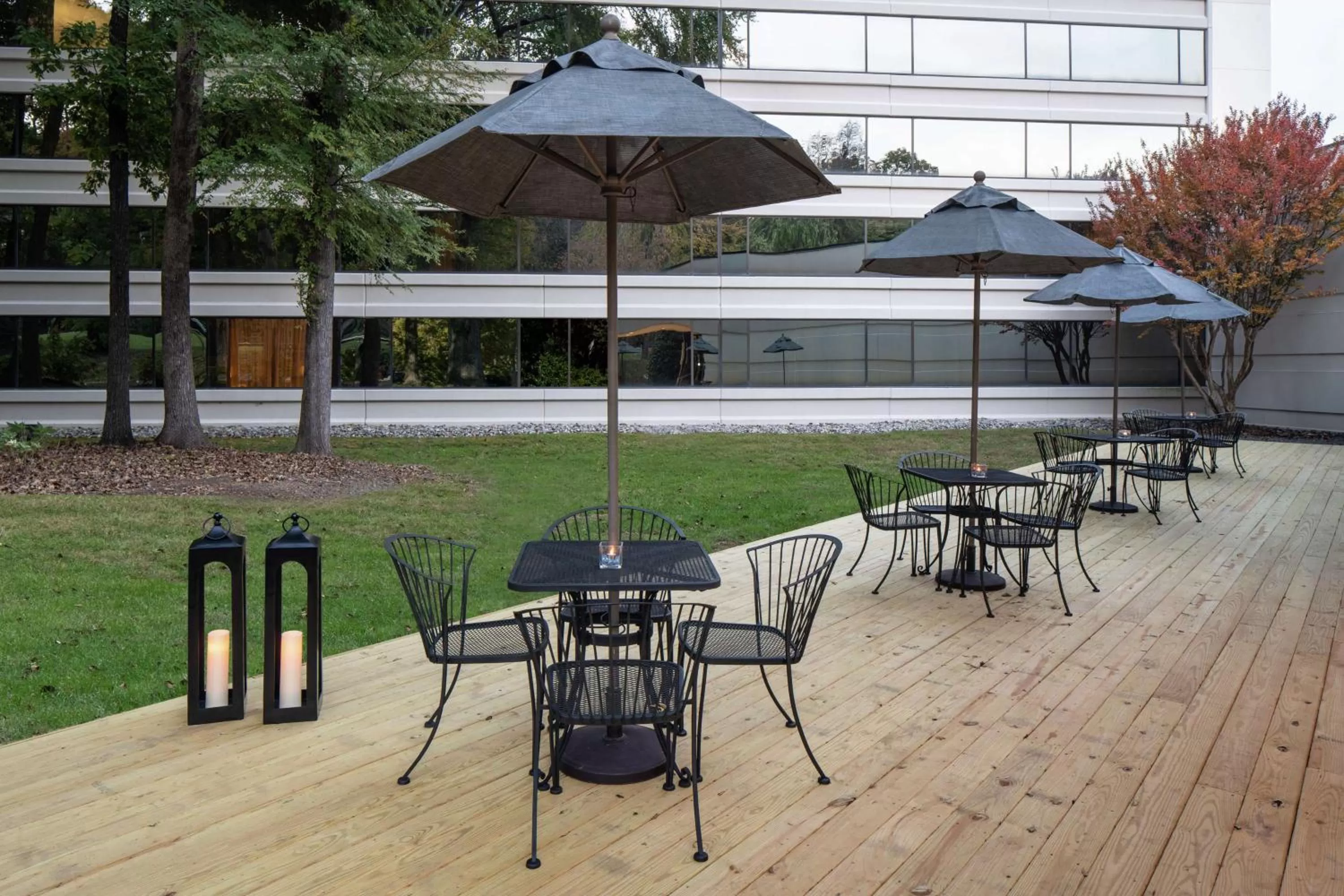 Patio in Hilton Durham near Duke University