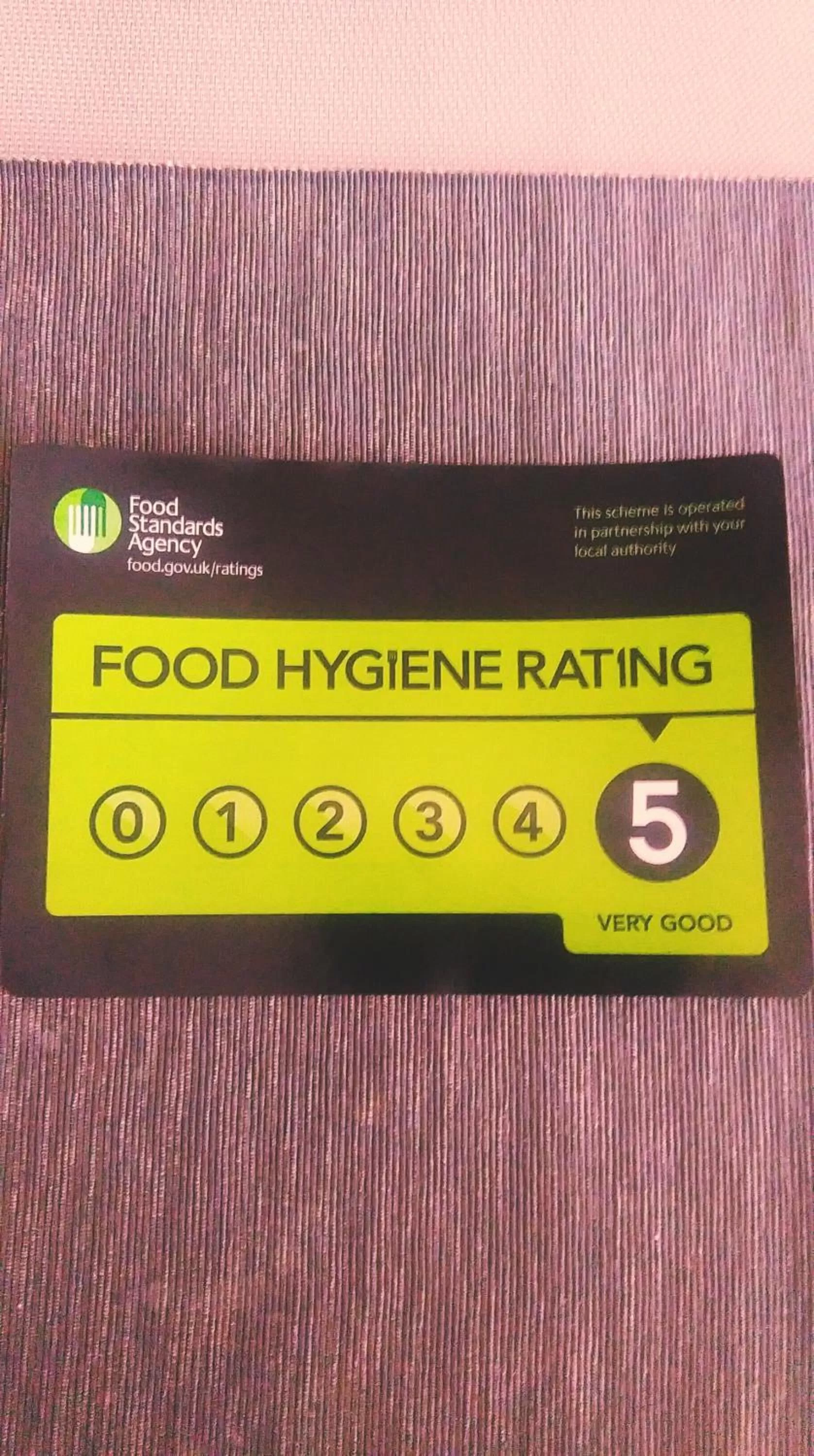 Logo/Certificate/Sign in The Sefton Blackpool