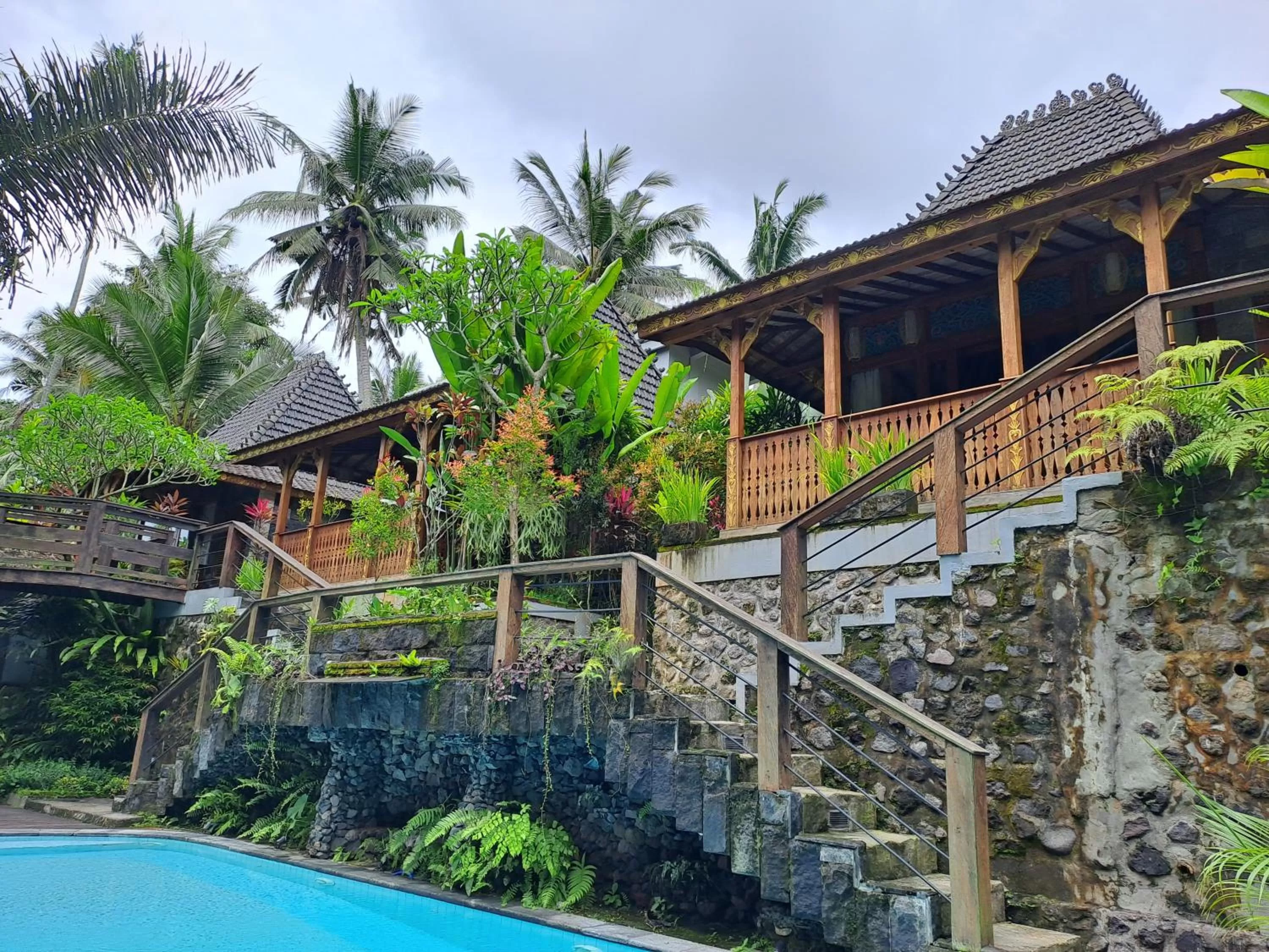Pool view in Parvati Retreat Villas