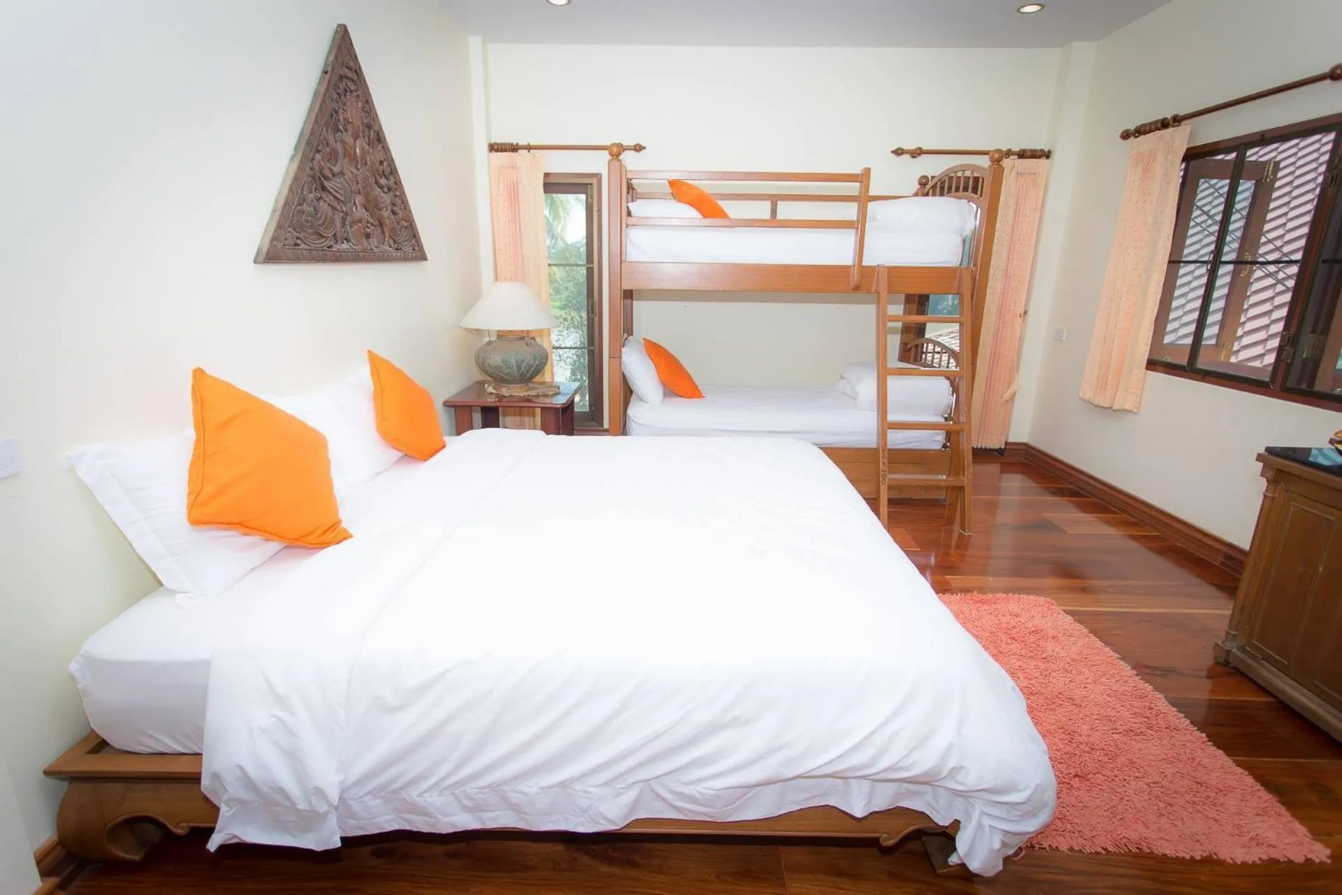 Bed in Thararin Villa